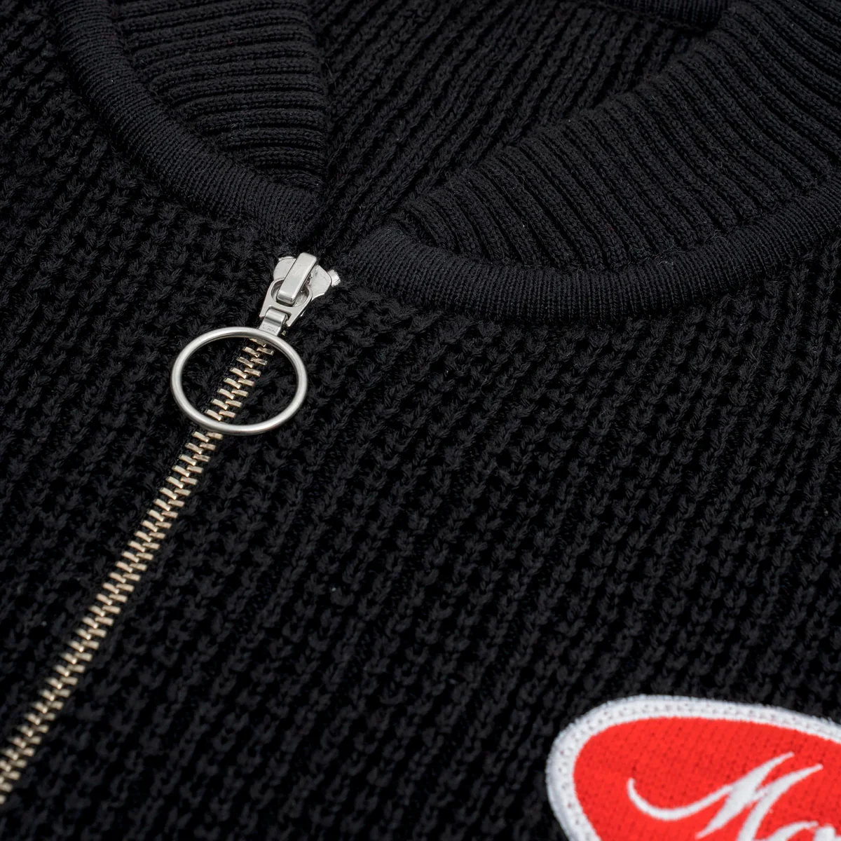 Chaqueta Bomber De Punto Zip Up
