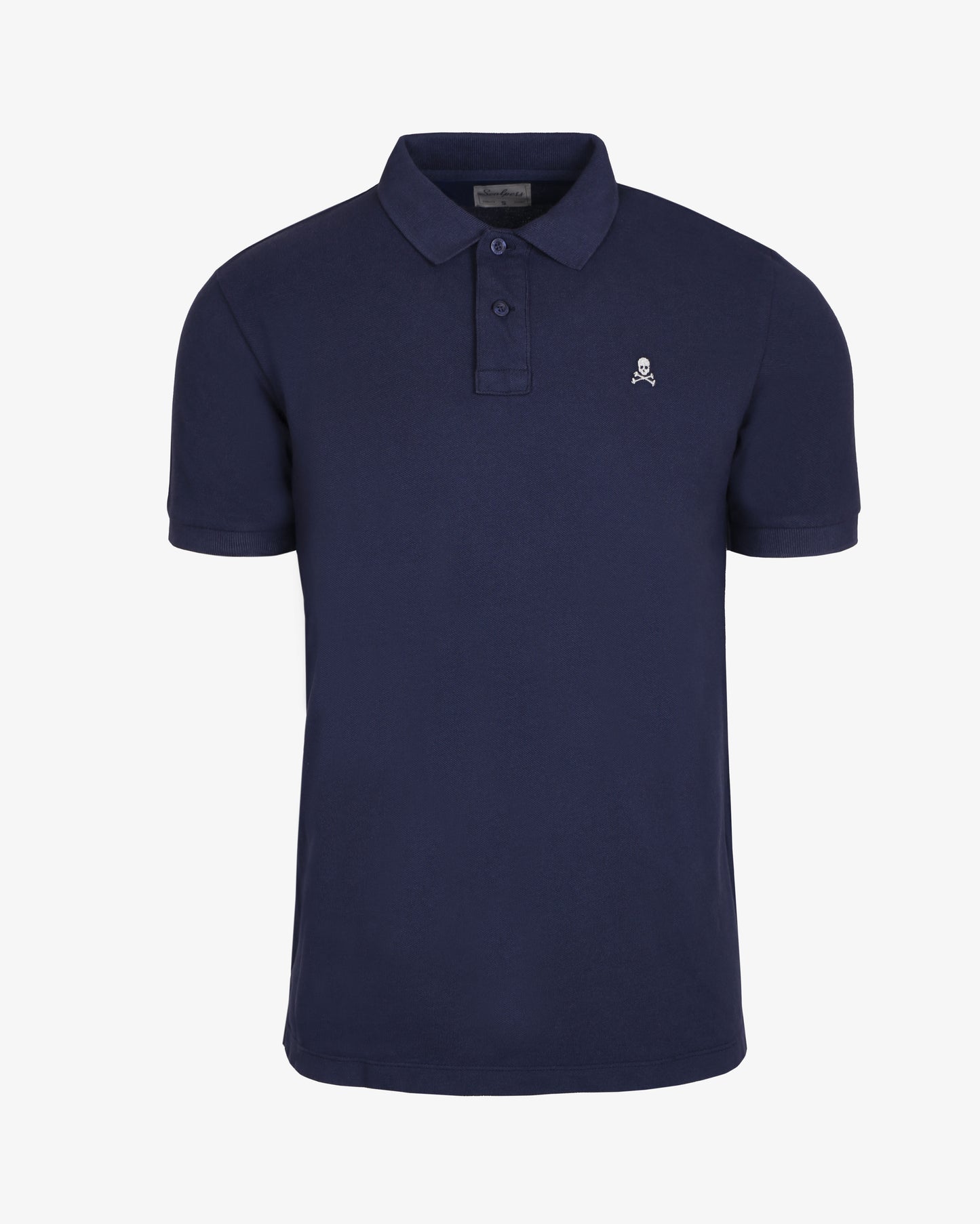 Camiseta Polo Básico Calavera Contraste