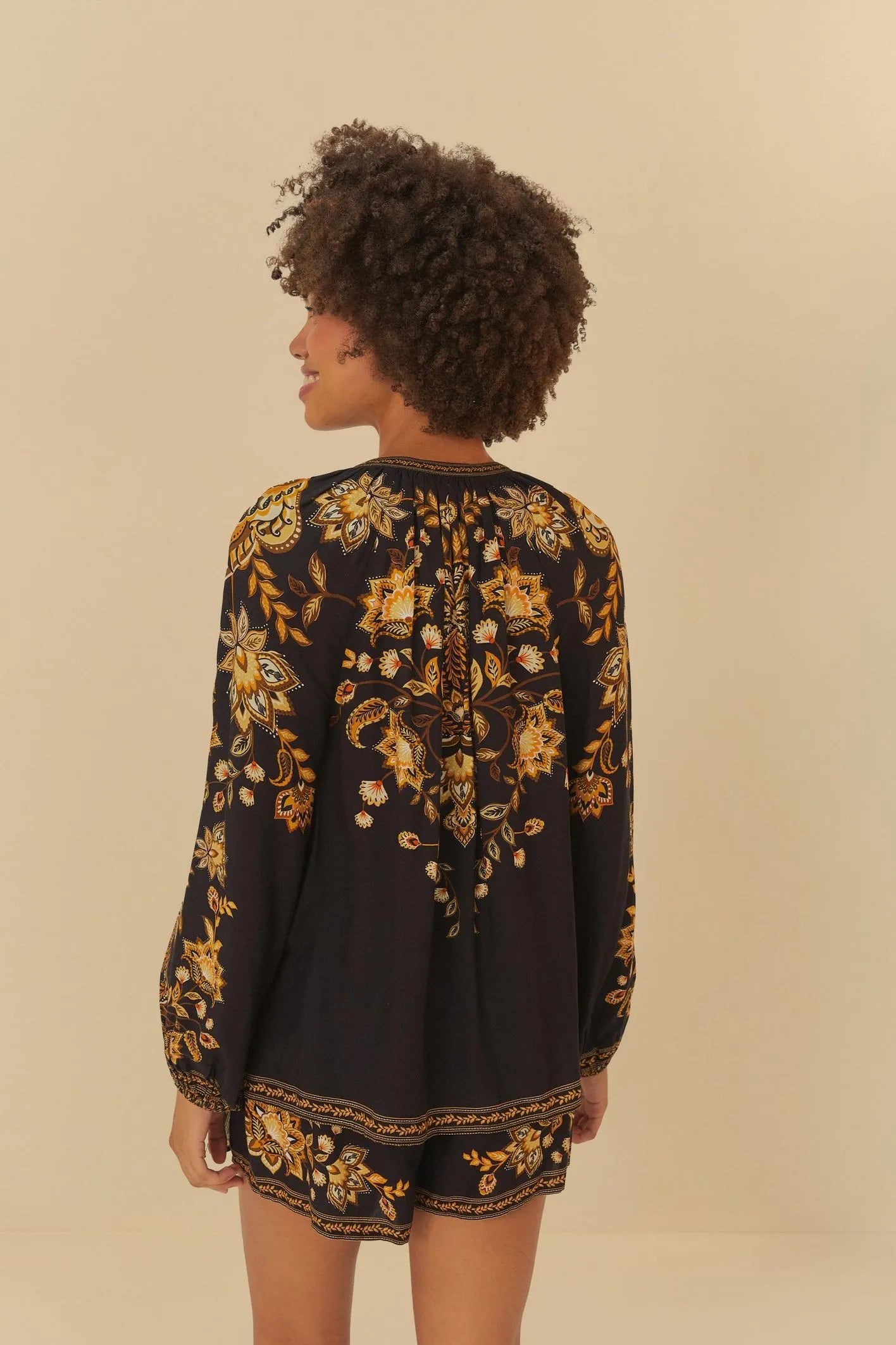 Falda Saia Flora Abacaxi