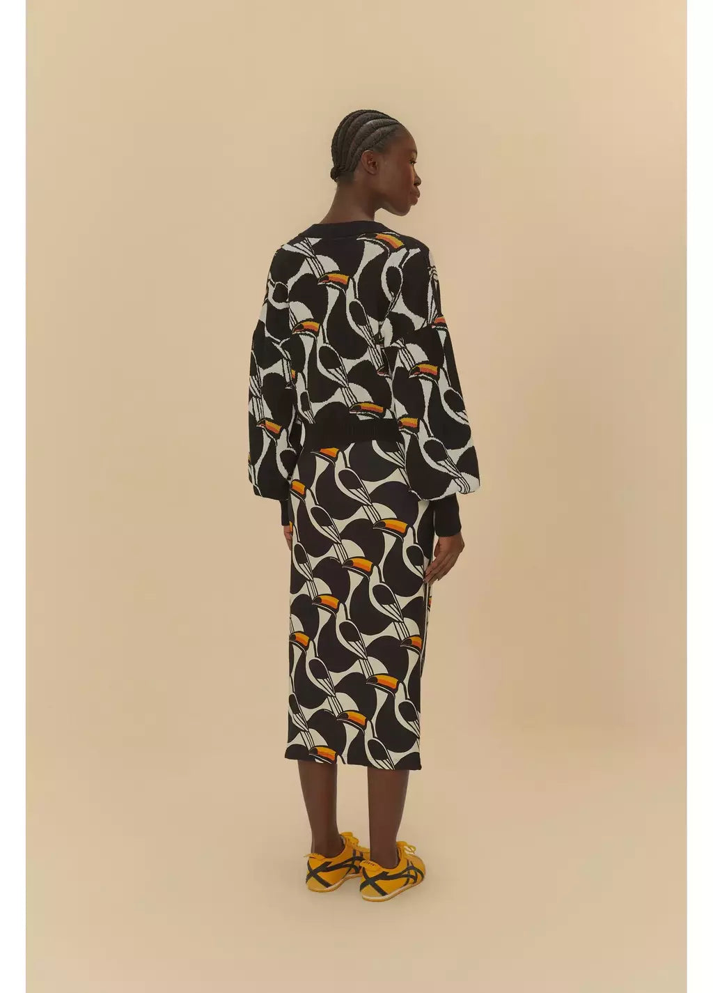 Cardigan Tricot Jacquard Copatucano