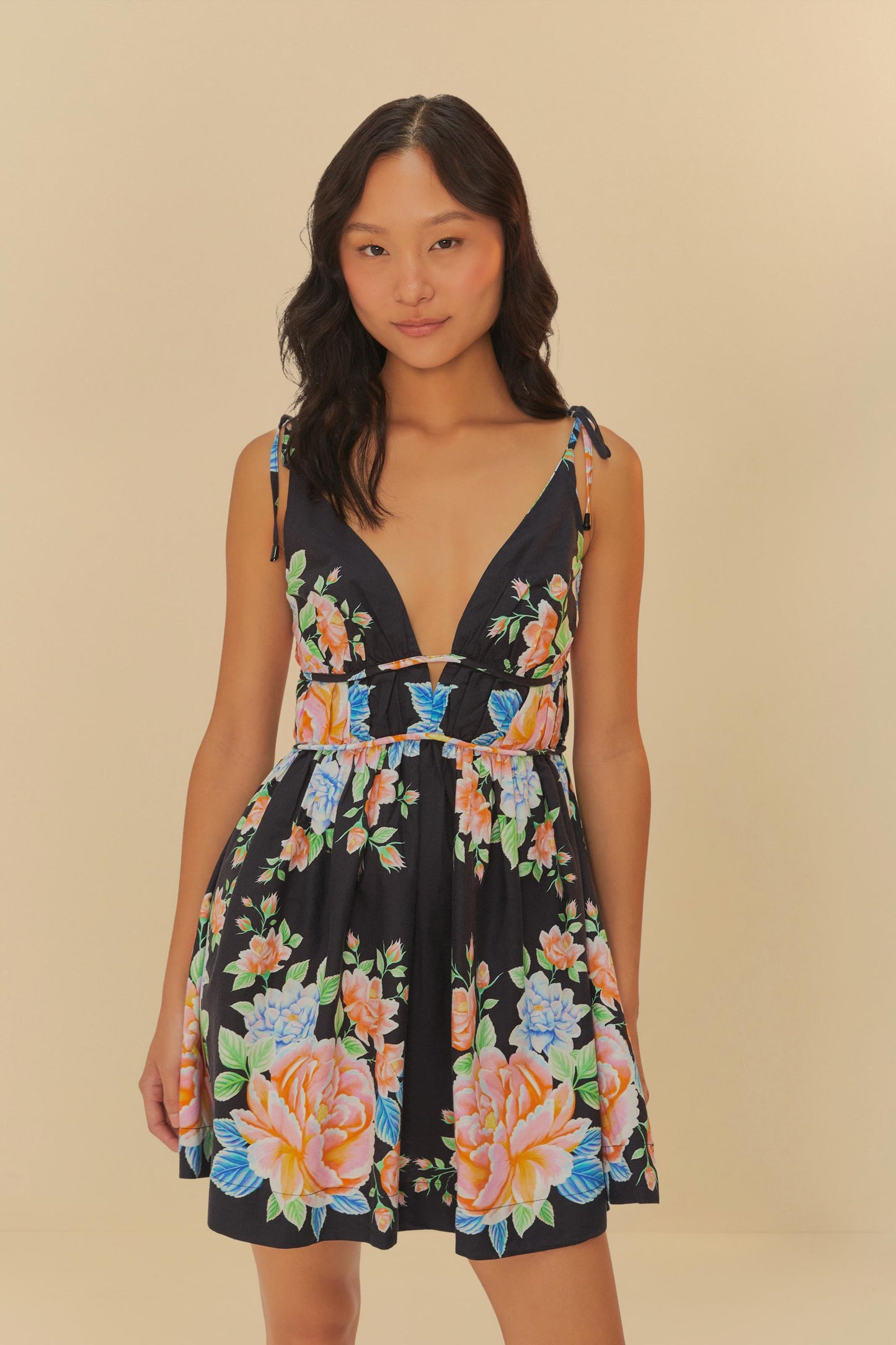 Mini Vestido Lenco Floral Sofia