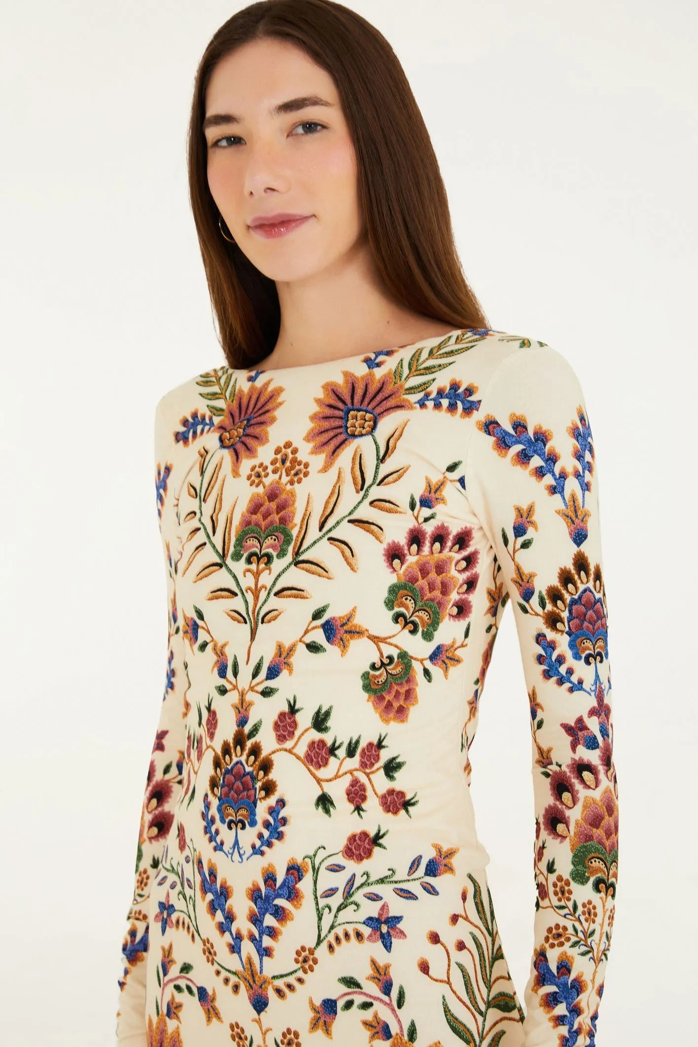 Midi Vestido Jardim Maravilhoso