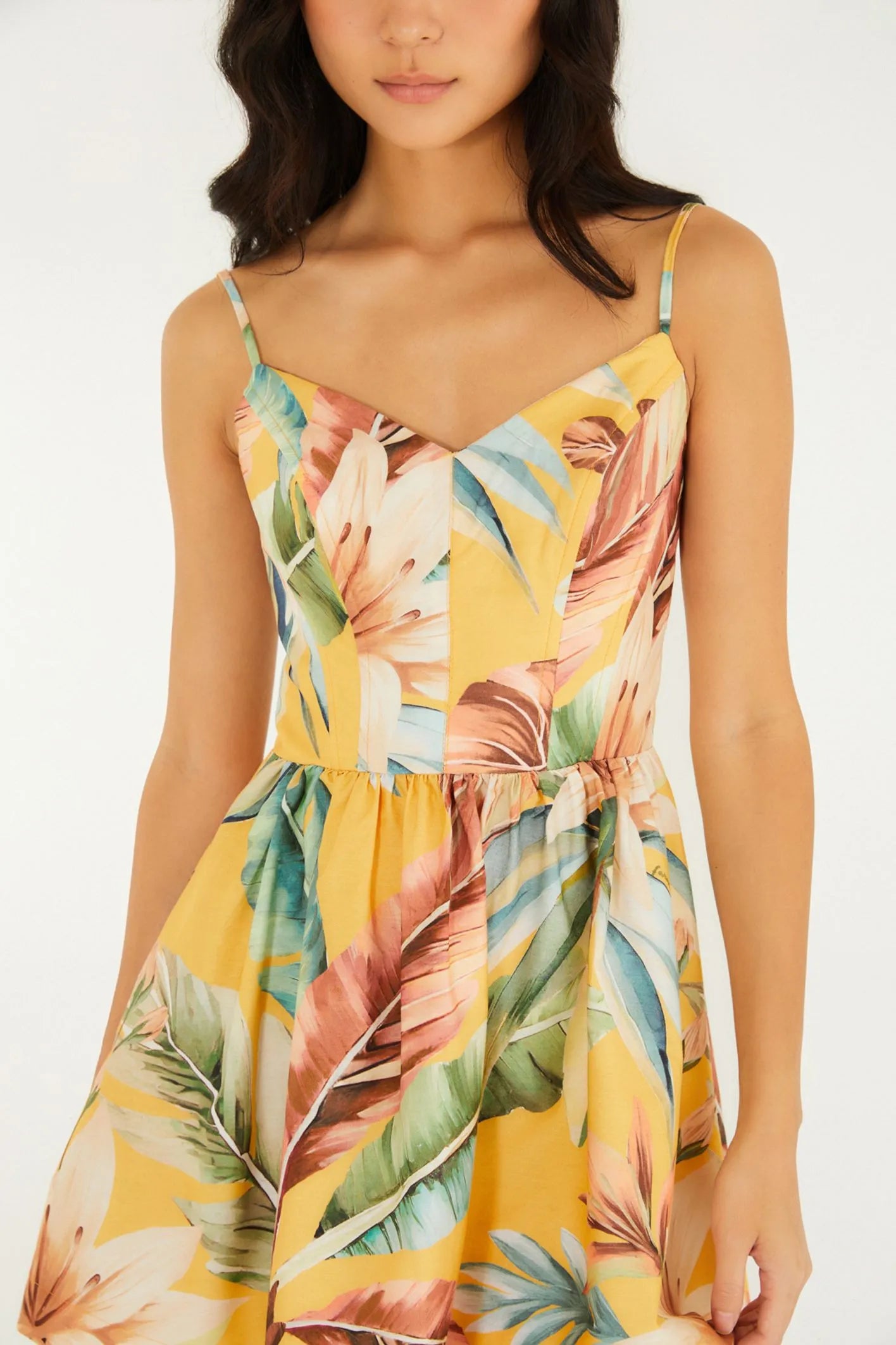 Mini Vestido Tropicalia FARM RIO MINI VESTIDOS Malva CO