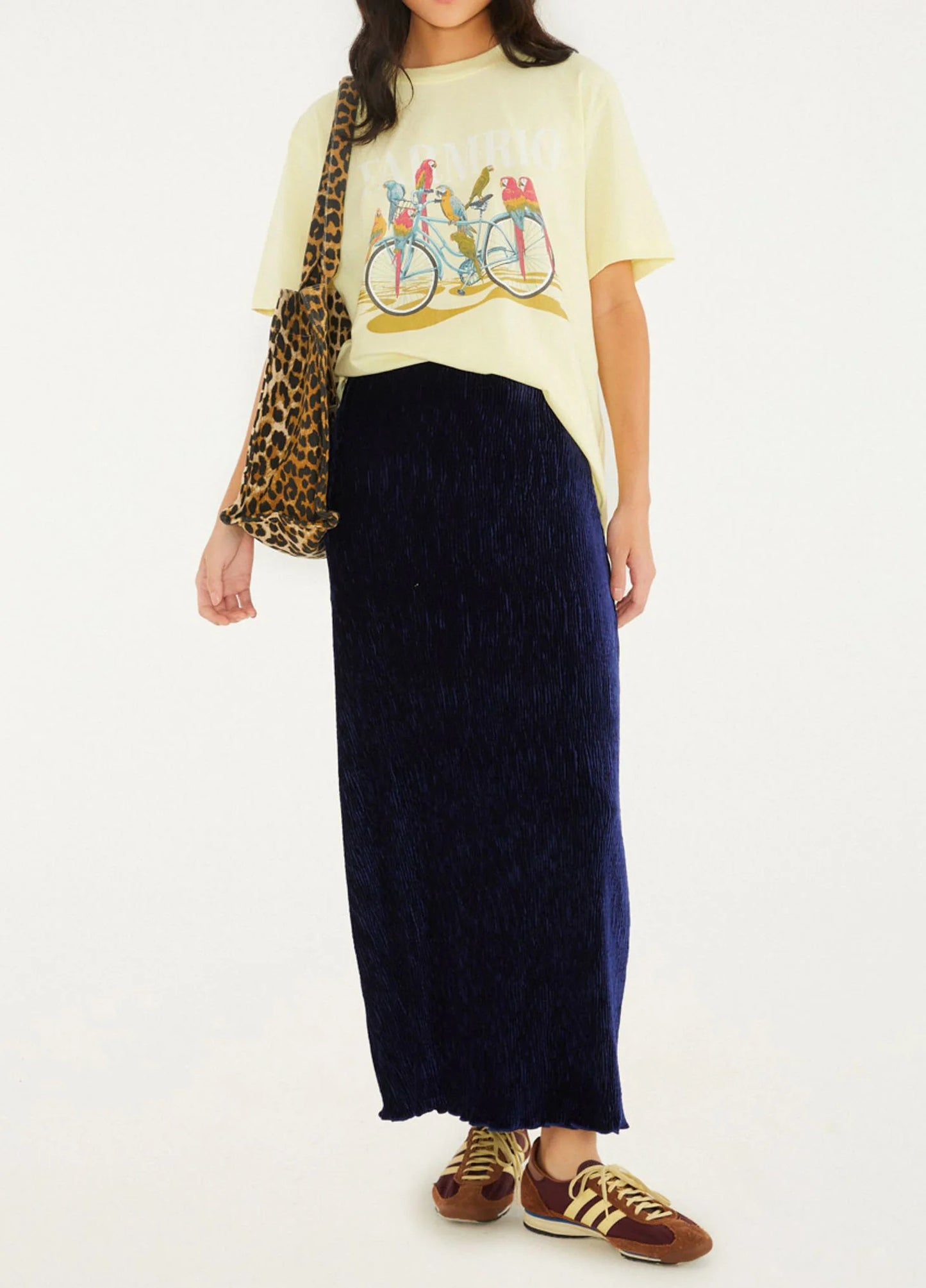 T-Shirt Media Bicicleta Aves