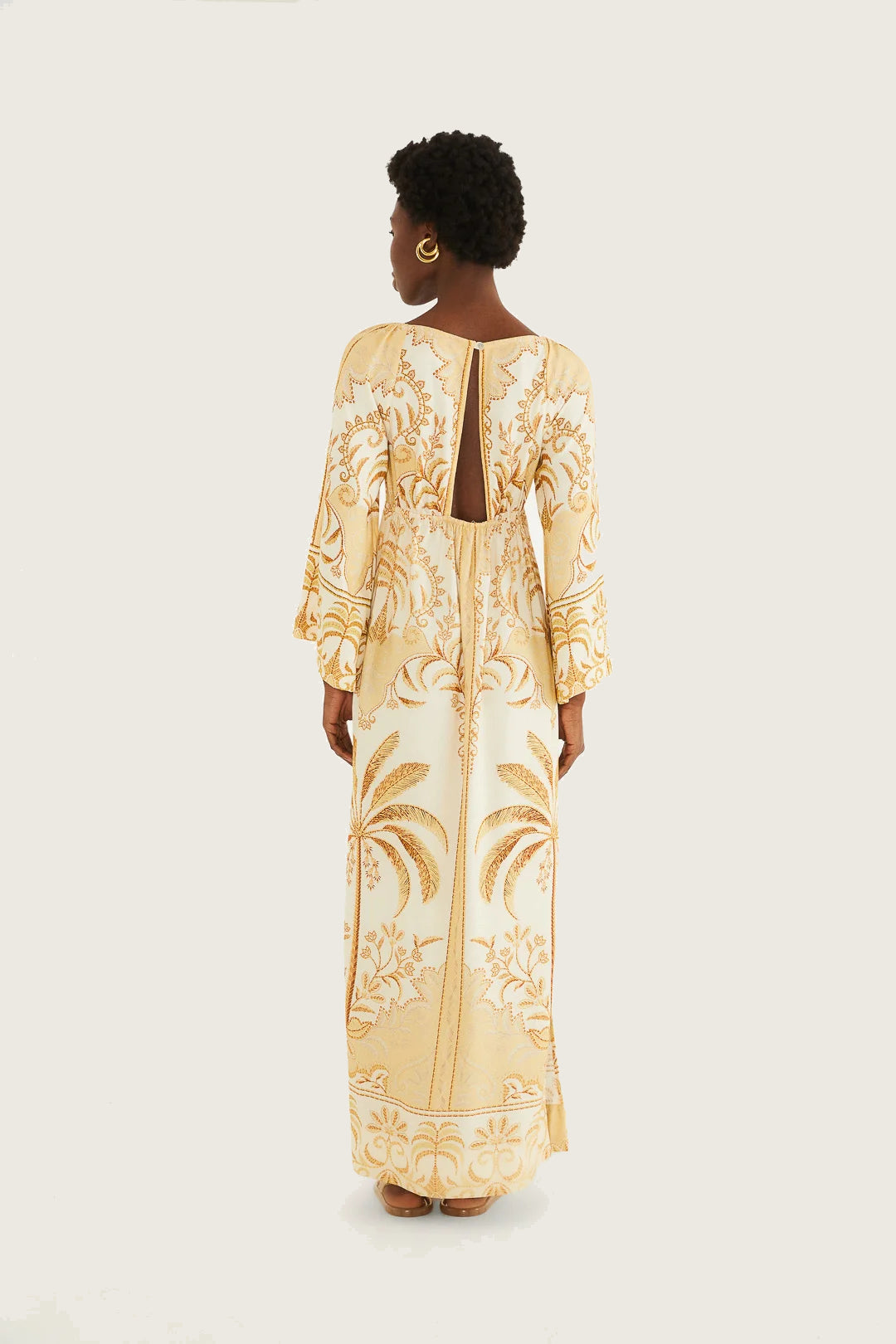 Maxi Vestido Paisagem Tropical