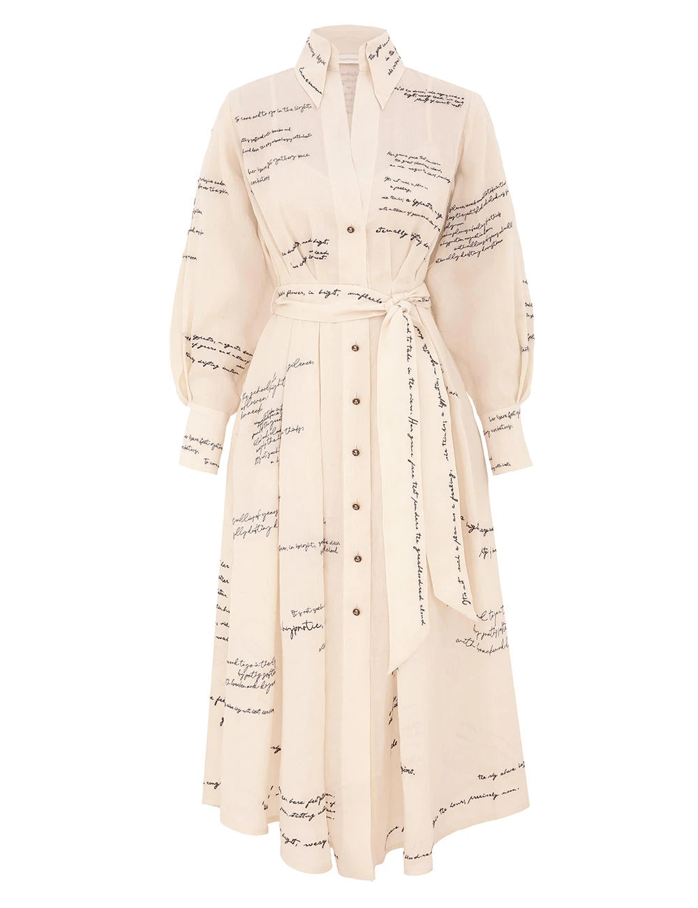 Midi Vestido Camisero Dream Embroidered