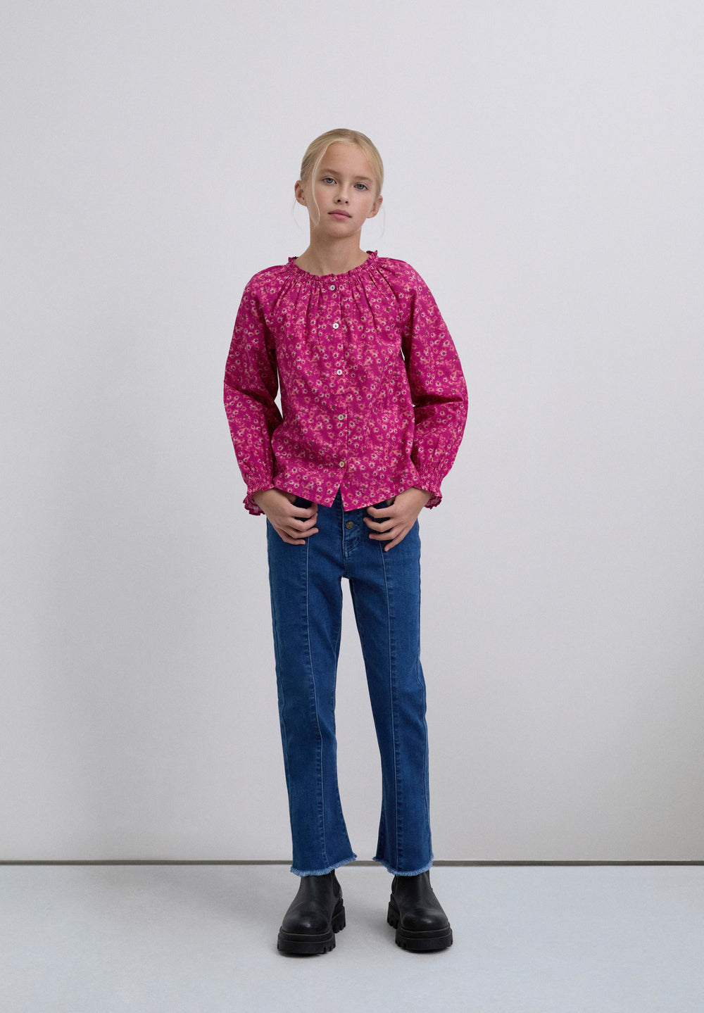 Blusa Sc Kids Estampada Flores