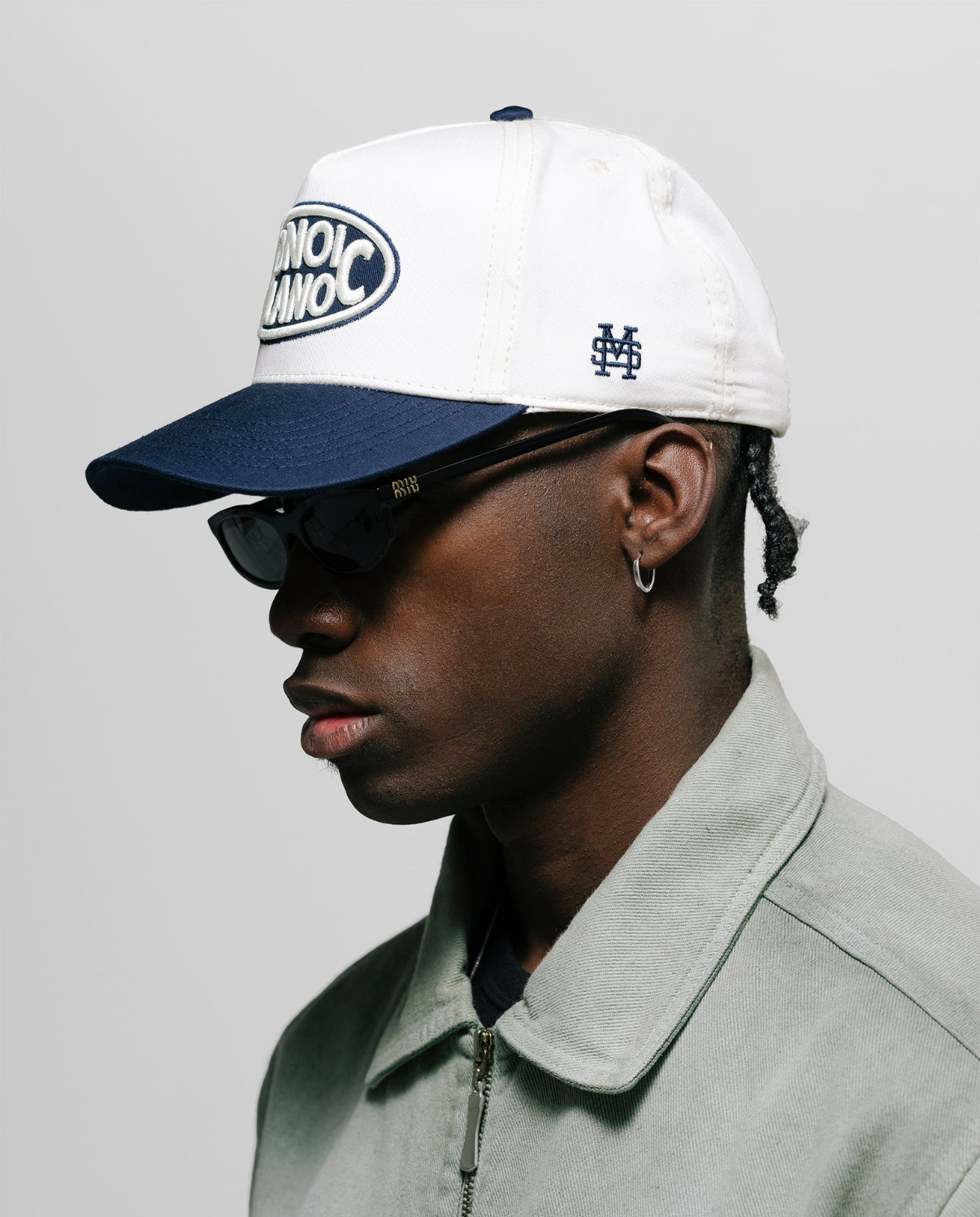 Gorra Monoic Milano – Cream And Blue Snapback