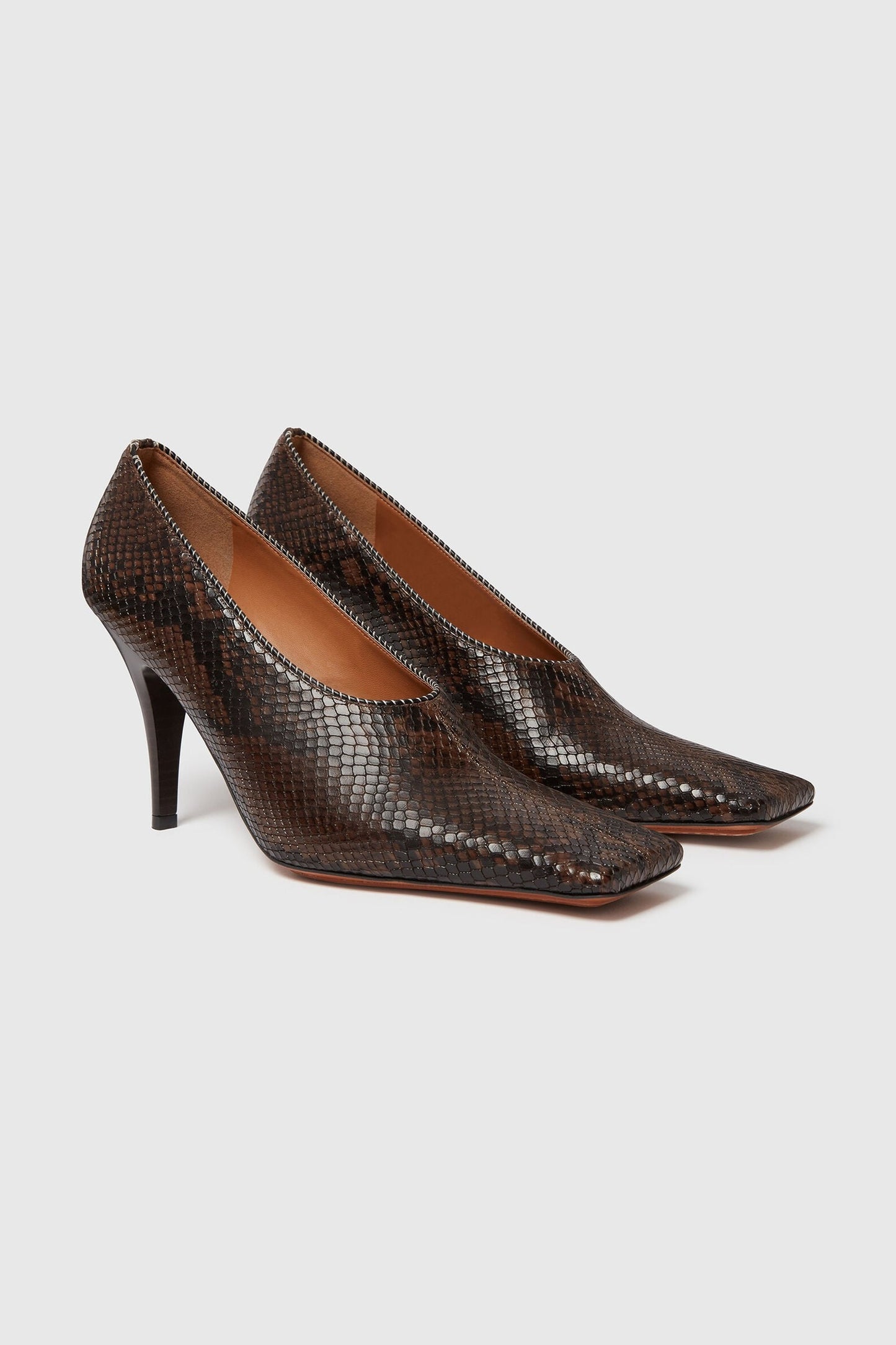 Zapato Pump 95 Alter Mat Snake Print STELLA MCCARTNEY CALZADO Malva CO