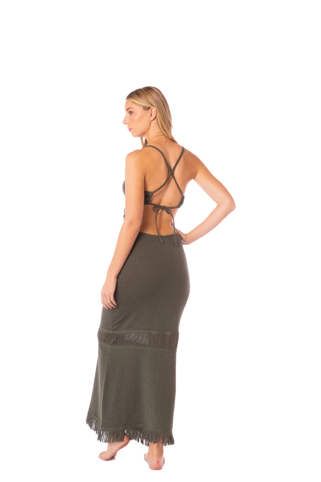 Maxi Vestido Greta Cacti Lines KIBYS MAXI VESTIDOS Malva CO