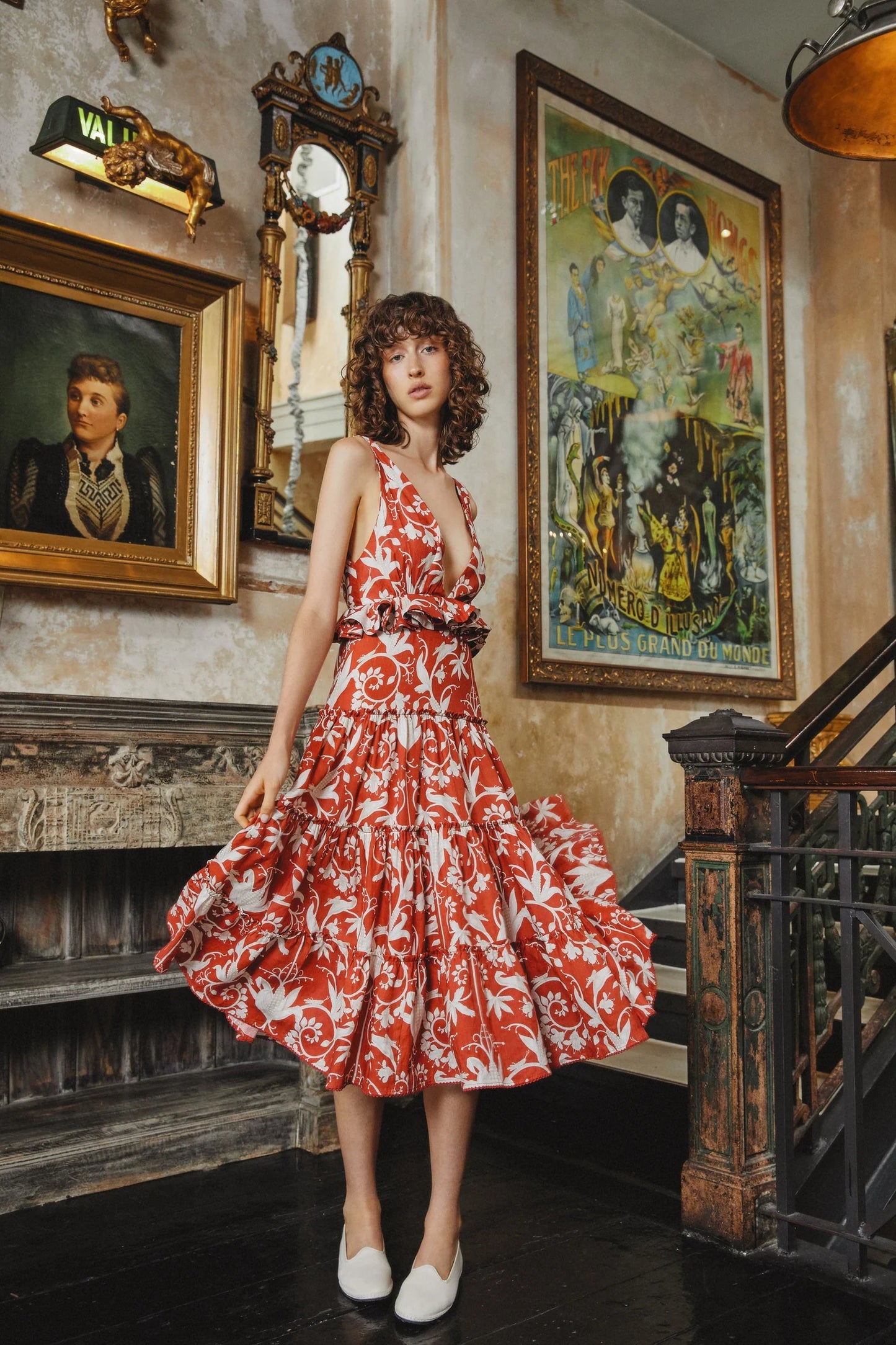 Vestido Midi Maiz Lago