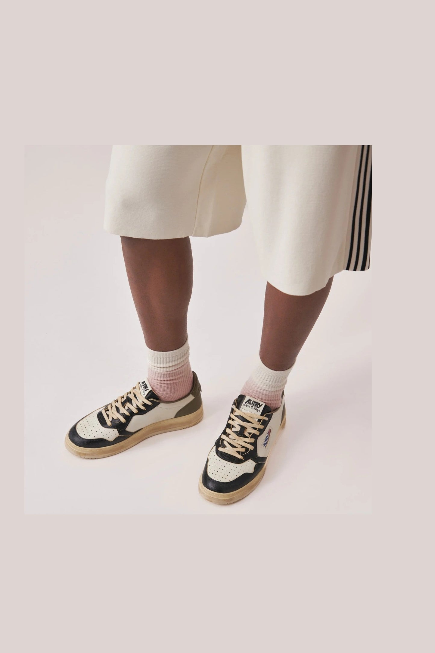 Tenis Sup Vintage Low Leat Suede Hombre AUTRY TENIS Malva CO