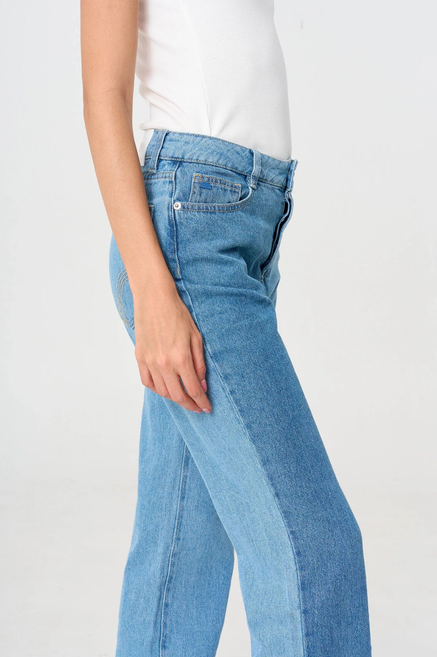 Pantalón Straight Bloque