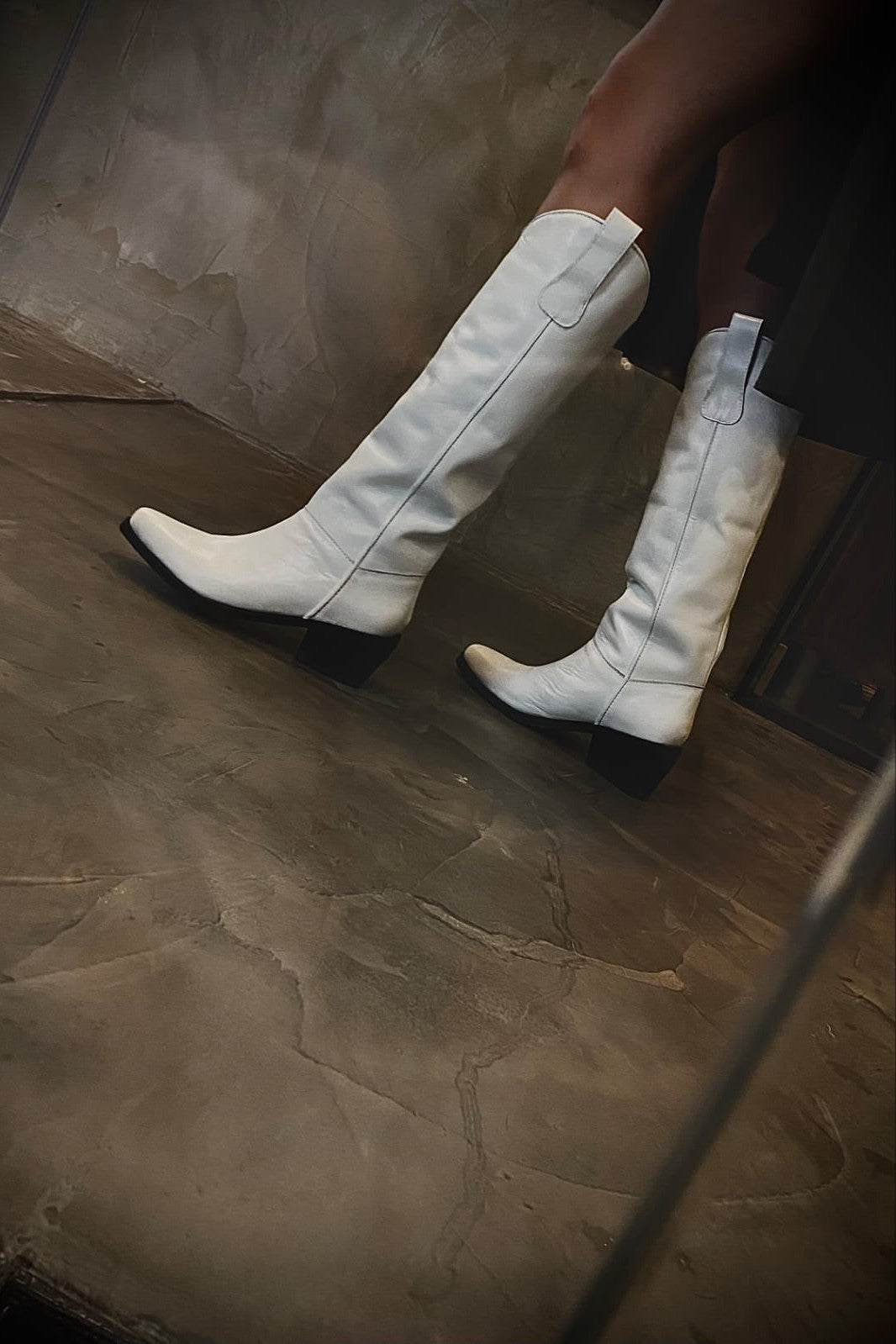 Bota Texana Extra Larga Blanca