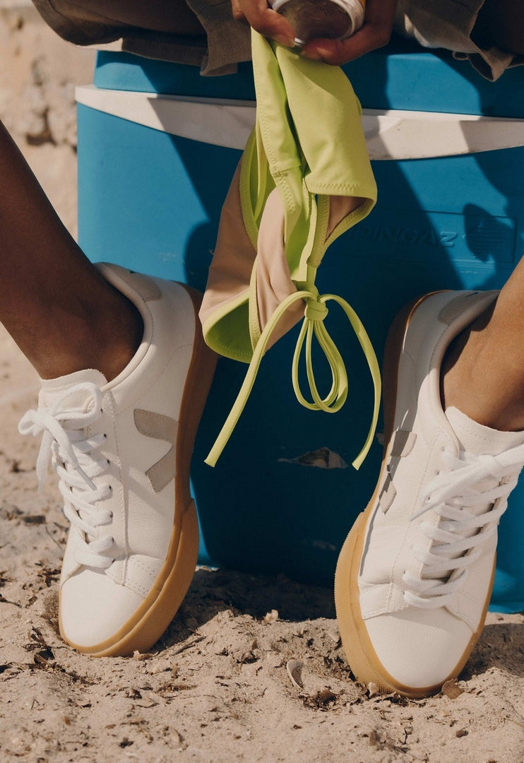 Tenis Veja De Hombre Campo Leather Natural VEJA TENIS Malva CO