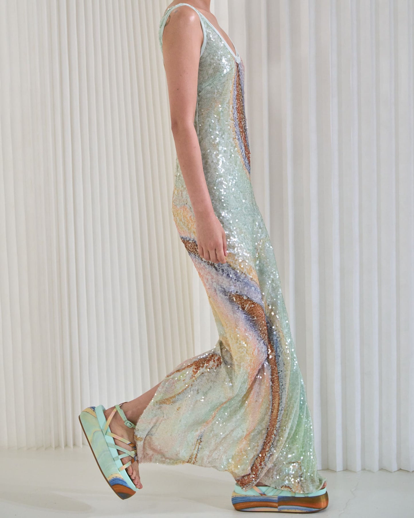 Midi Vestido Serene Marble SIMKHAI MIDI VESTIDOS Malva CO