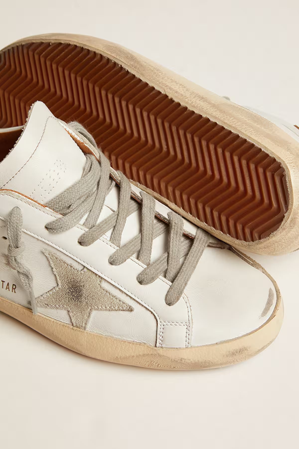 Tenis Golden Goose Super Star Leather Star Heel Hombre