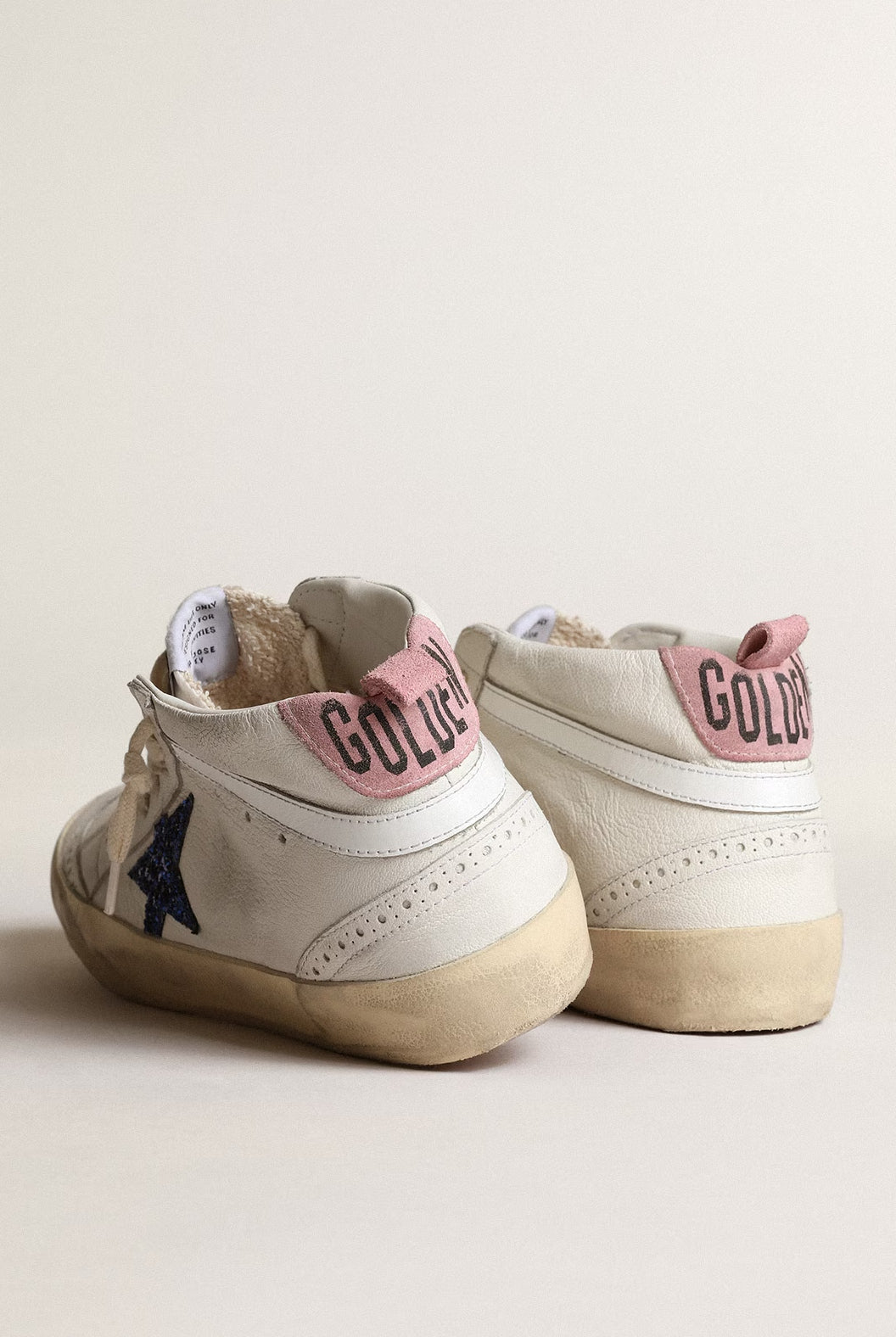 Tenis Golden Goose Mid Star Glitter Heel Signature Mujer GOLDEN GOOSE TENIS Malva CO