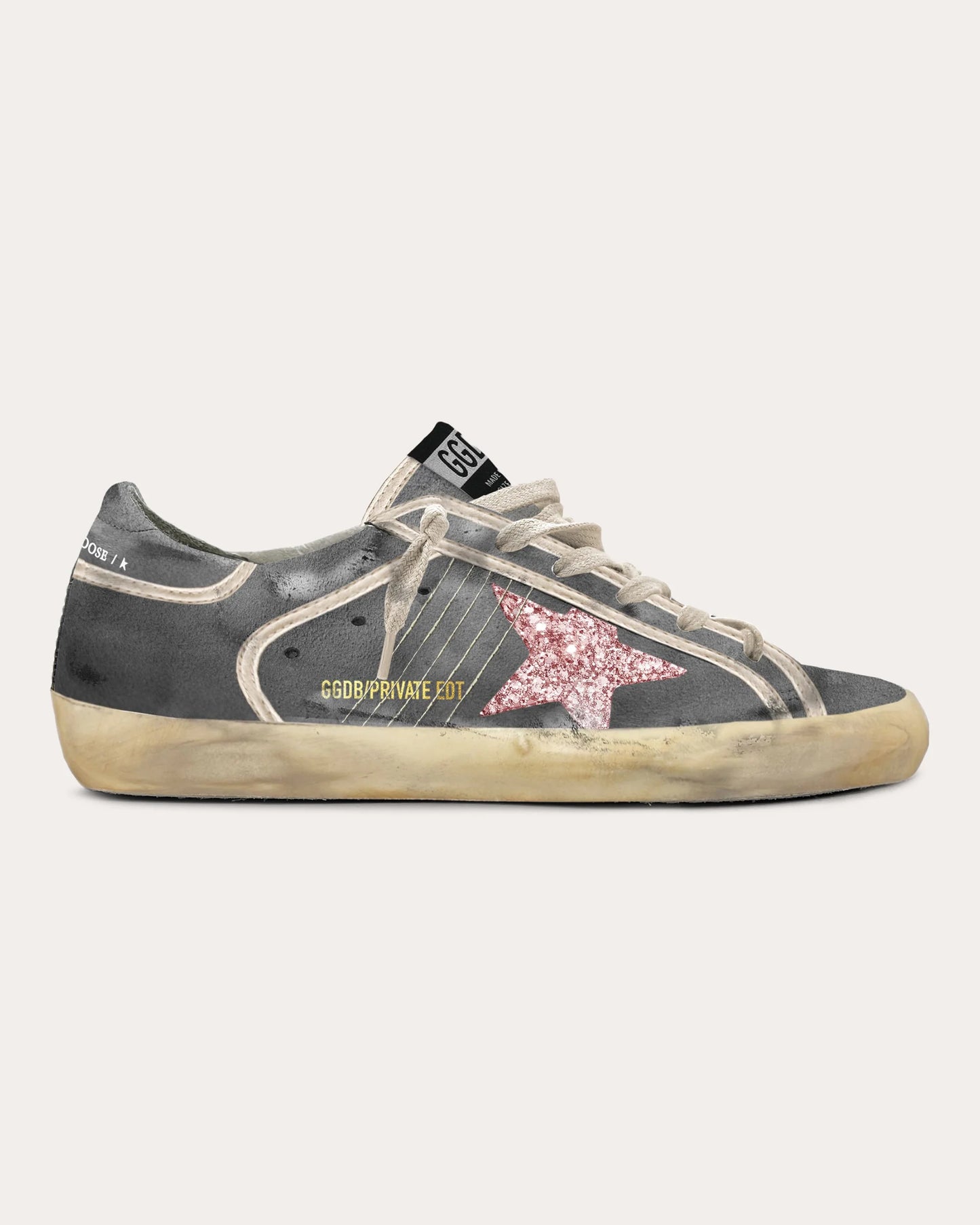 Tenis Golden Goose Super Star Suede Glitter Mujer