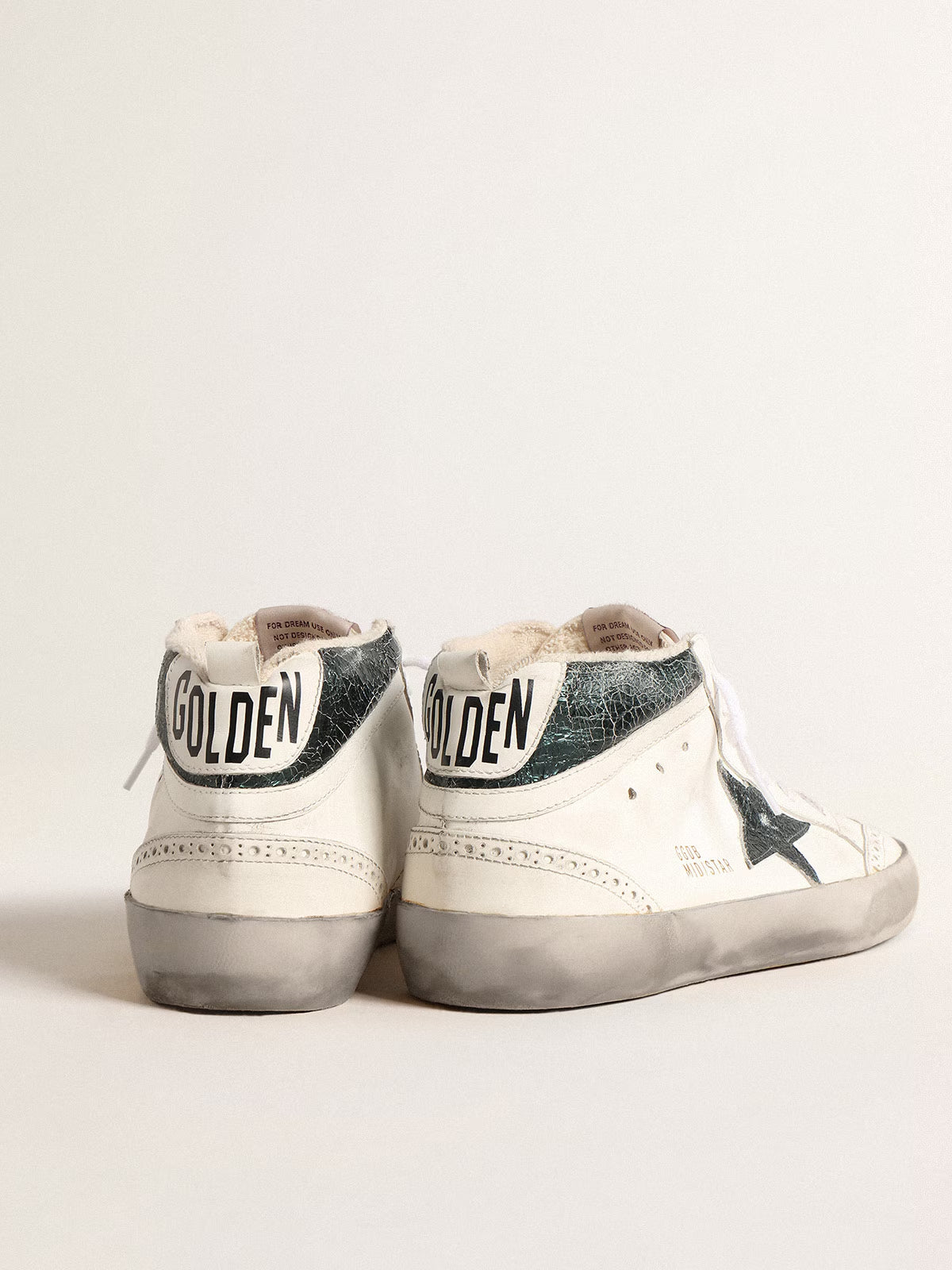 Tenis Golden Goose Mid Star Leather Lam Crack Up Hombre
