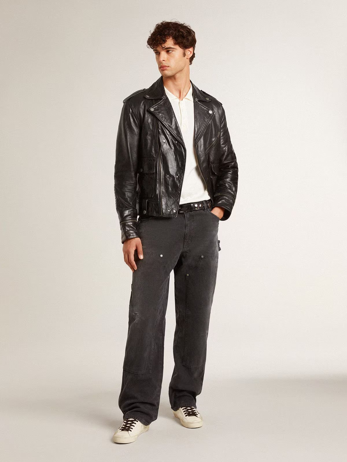 Tenis Golden Goose Super Star Patch Nappa Upper Leather Star And Heel Hombre