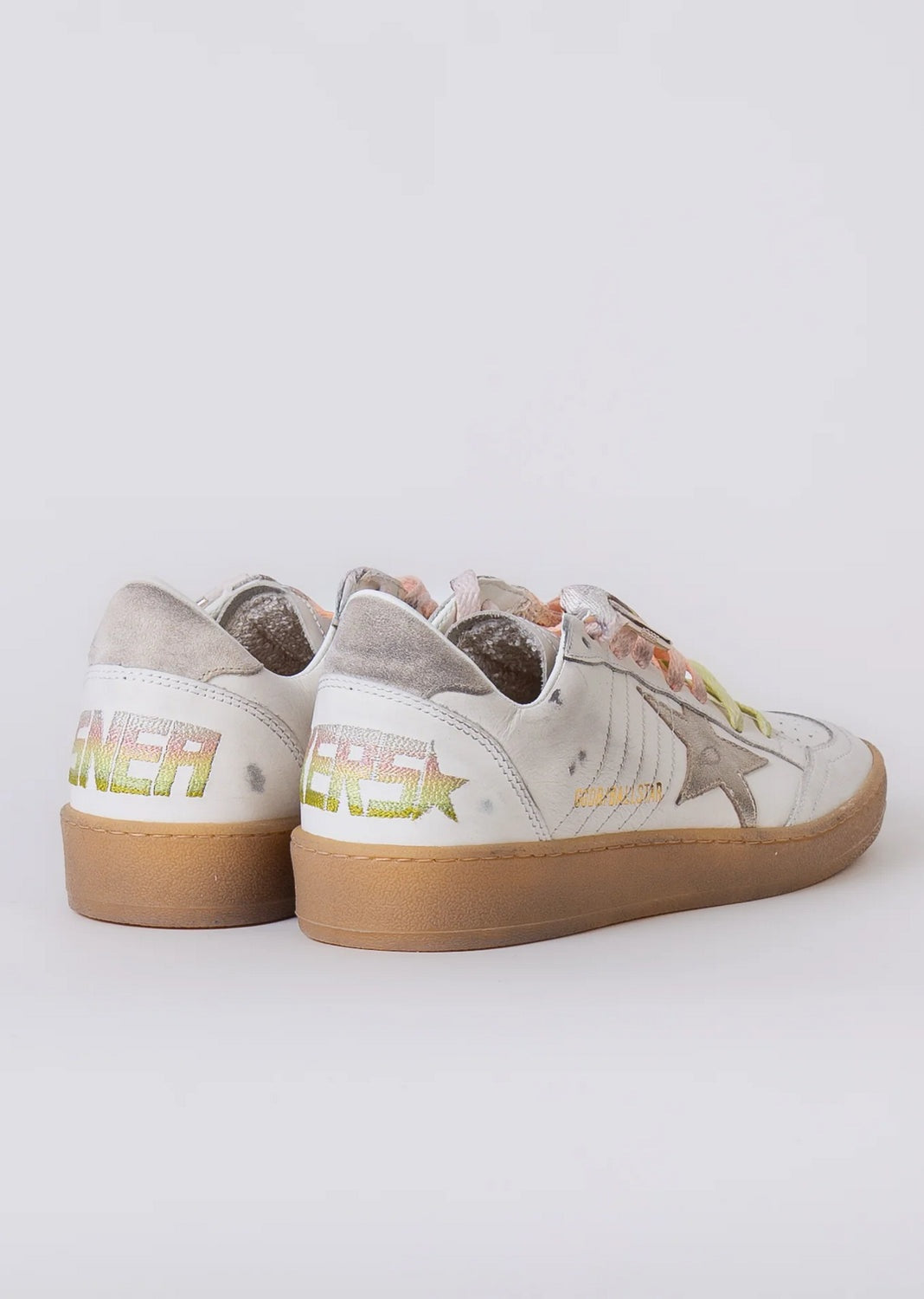Tenis Golden Goose Ballstar Leather Upper Laminated Star Suede Heel Mujer GOLDEN GOOSE TENIS Malva CO