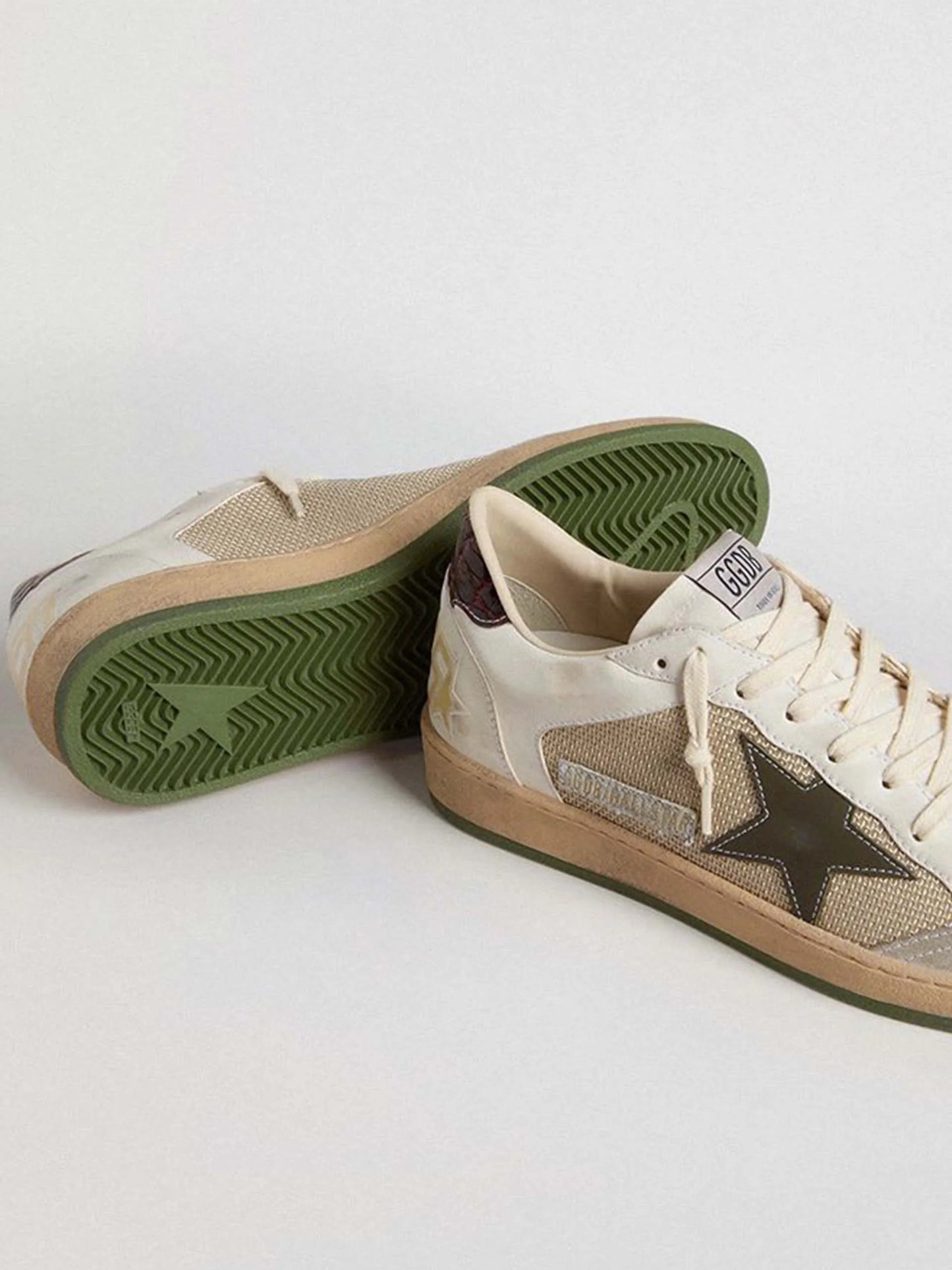 Tenis Golden Goose Ballstar Net And Leather Star Hombre