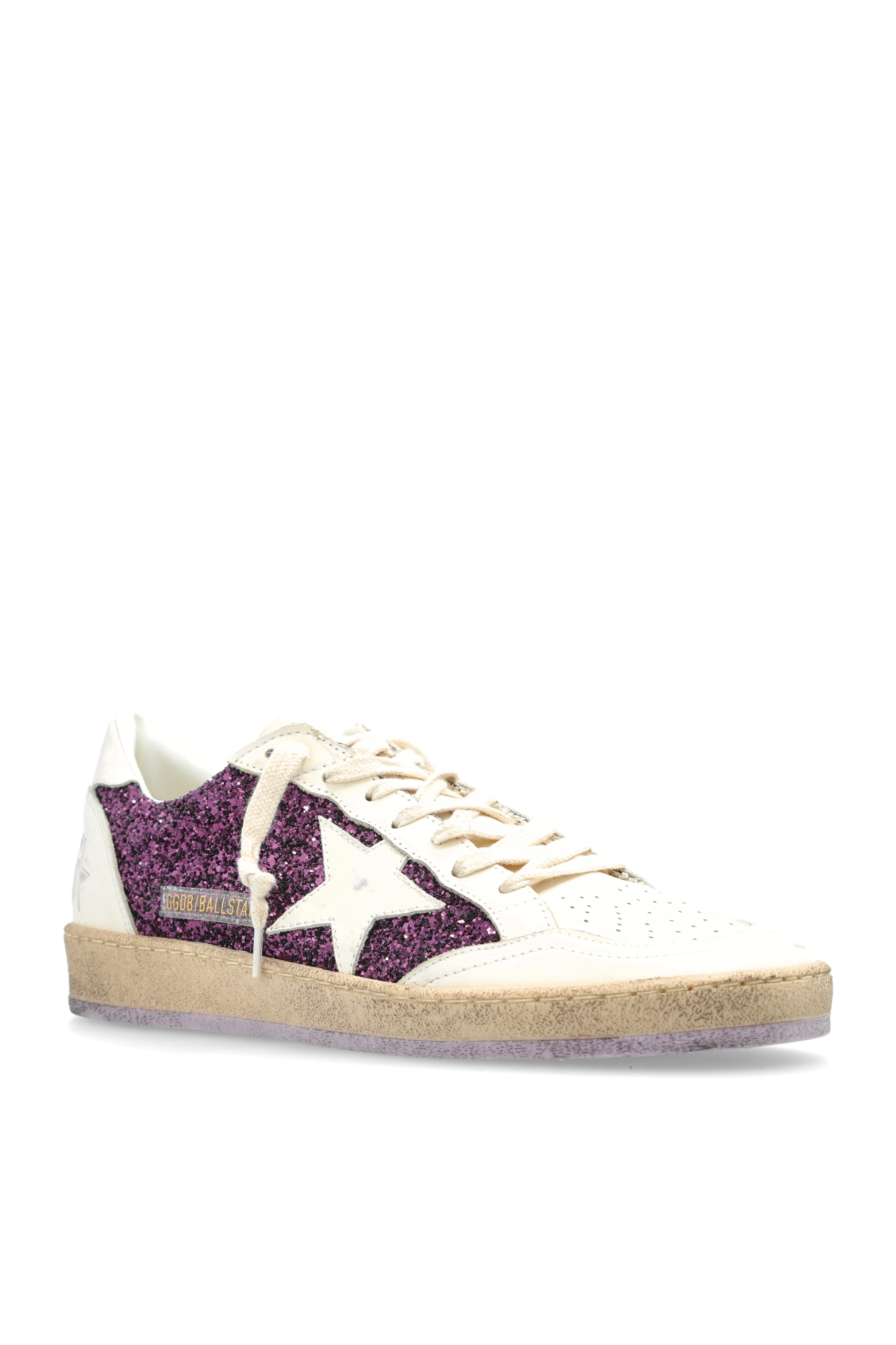Tenis Golden Goose Ballstar Glitter Leather Star Mujer