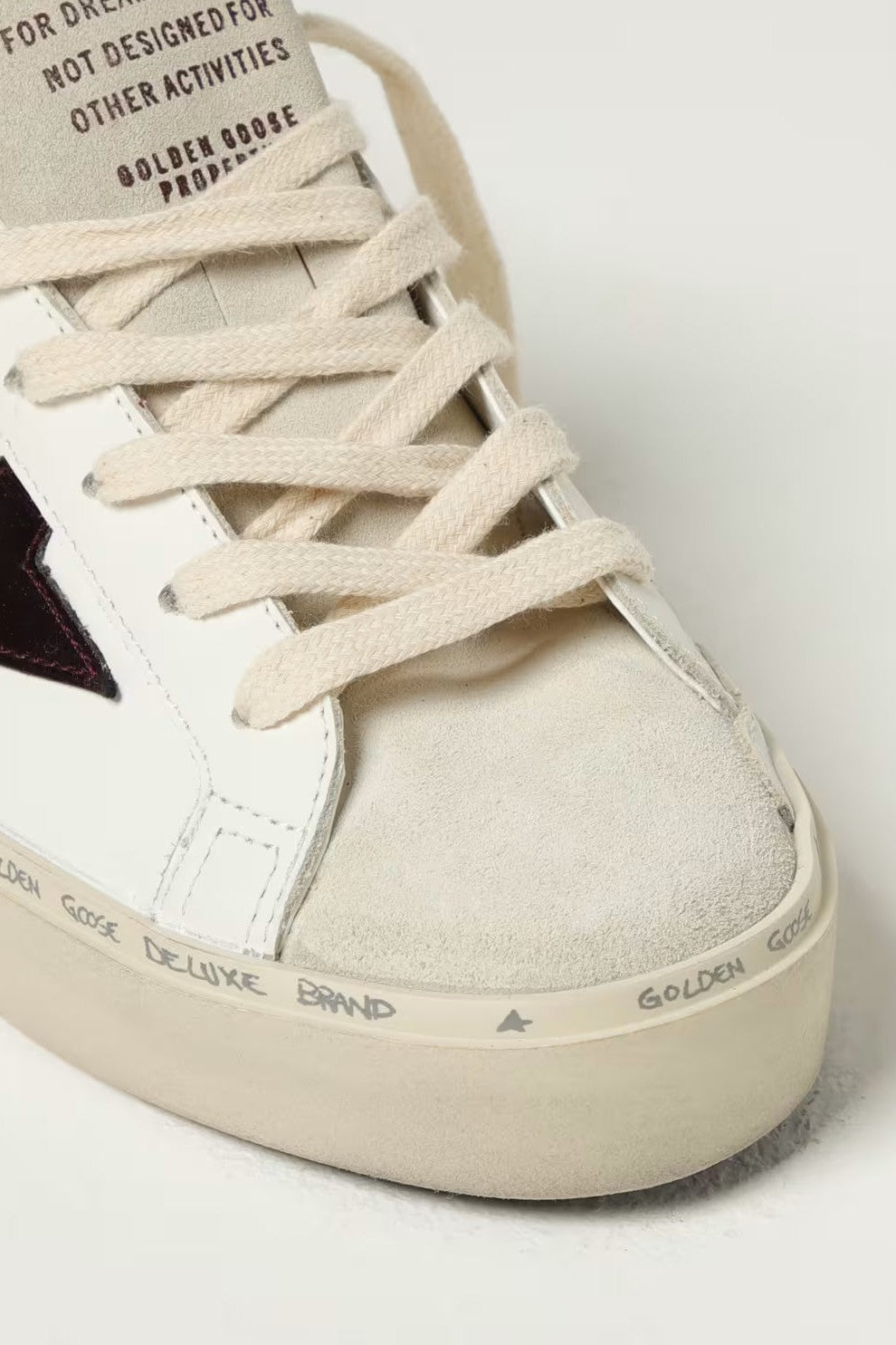 Tenis Golden Goose Hi Star Leather Toe And Star Glitter Mujer GOLDEN GOOSE TENIS Malva CO
