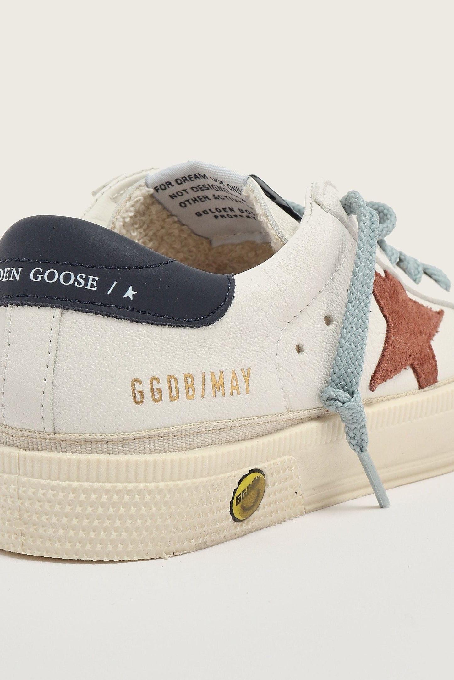 Tenis Golden Goose Kids May Nappa Upper Suede Star Leather Heel