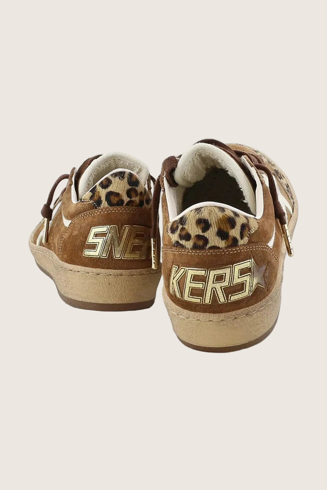 Tenis Golden Goose Ballstar Suede Horsy Toe And Heel Glitter Star Mujer