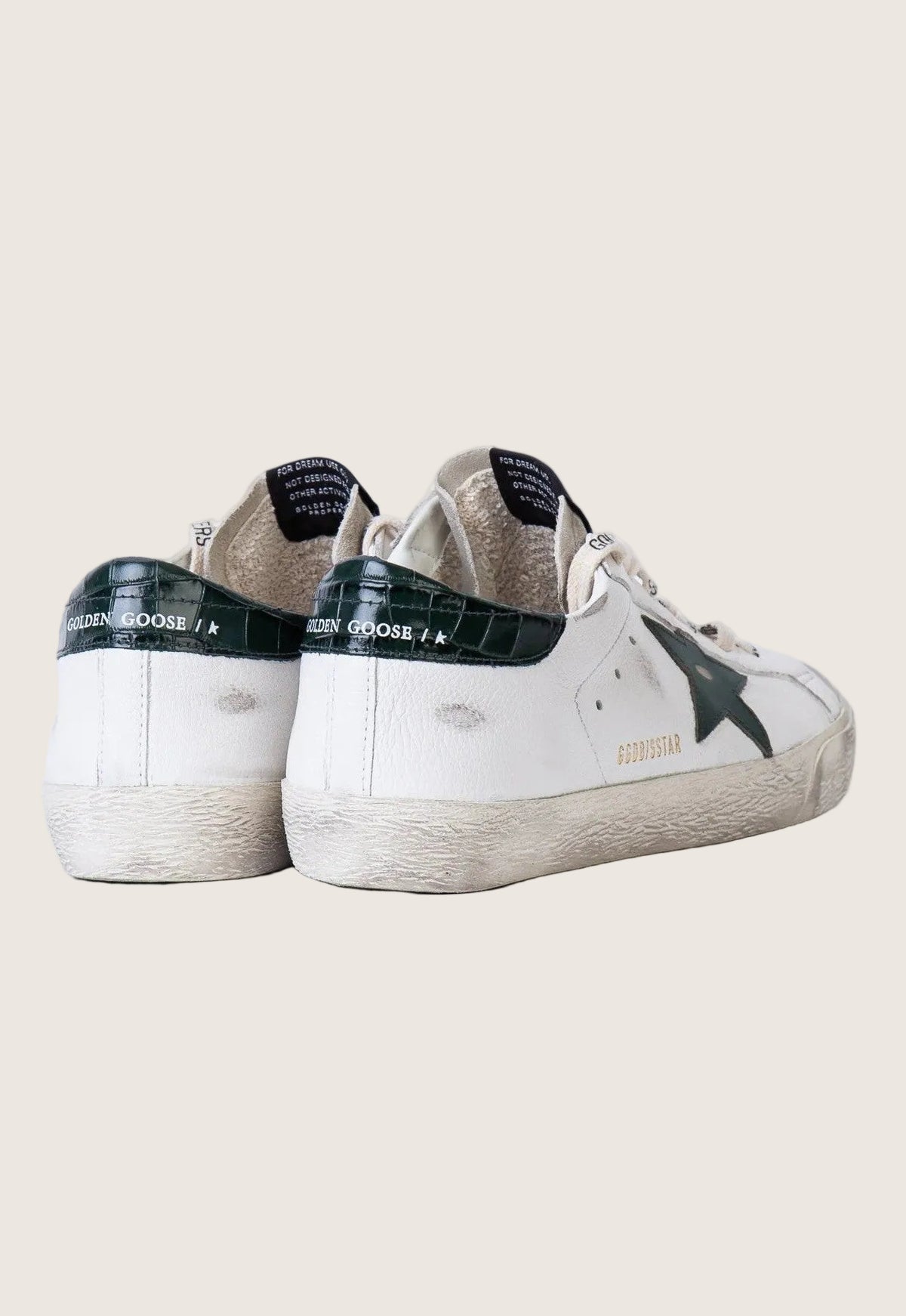 Tenis Golden Goose Super Star Leather Star Printed Leather Heel Hombre