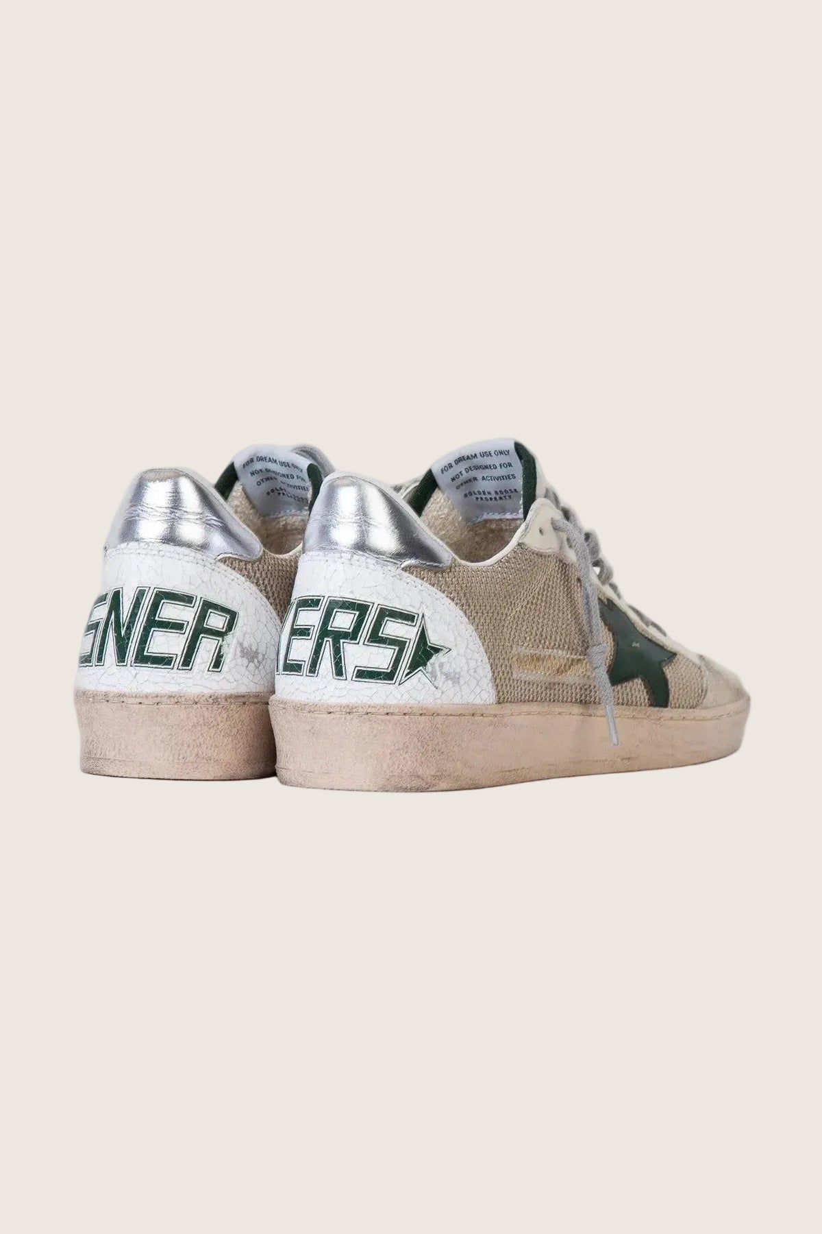 Tenis Golden Goose Ballstar Net Leather Star Nylon Heel Crack Spur Hombre