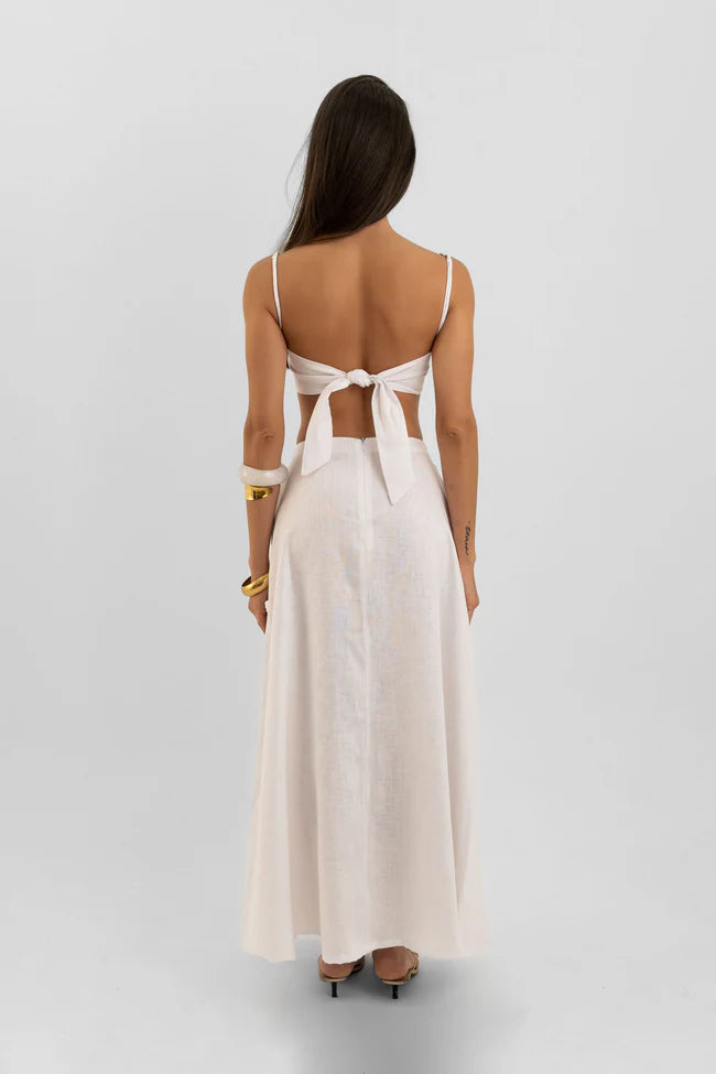 Maxi Falda Saskia Marfil MAXI FALDAS Malva CO