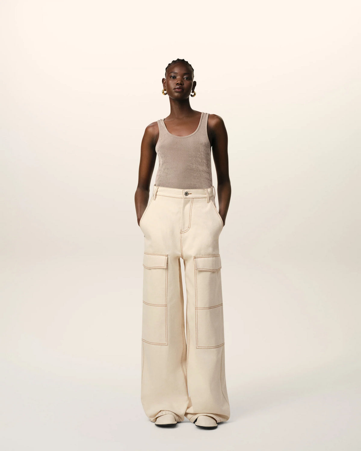 Pantalón Cargo Wide Fit