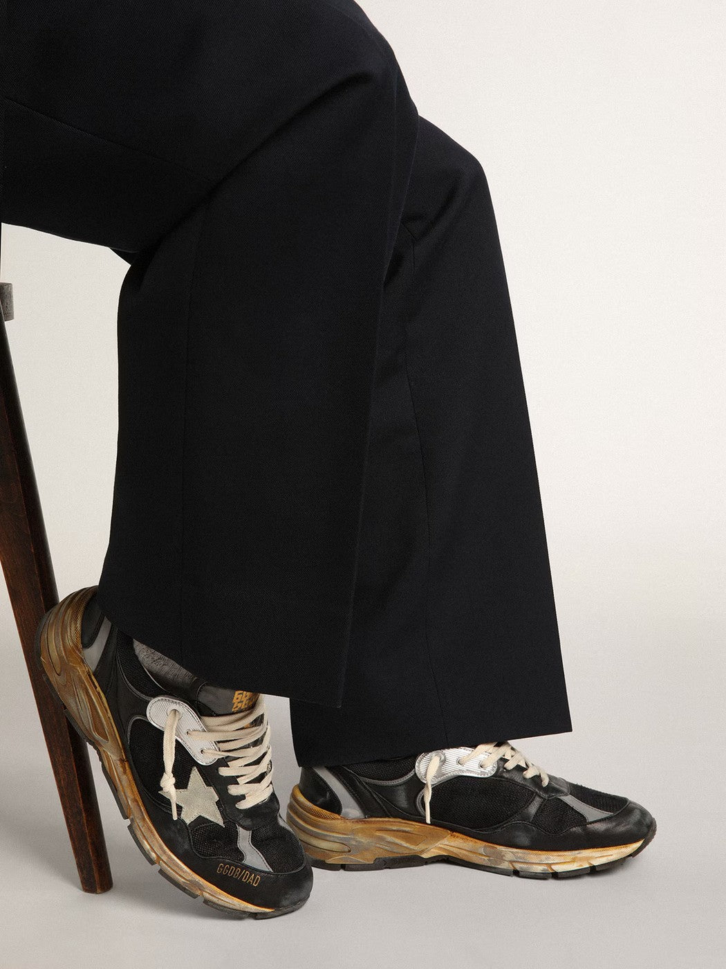 Tenis Golden Goose Running Dad Net Hombre