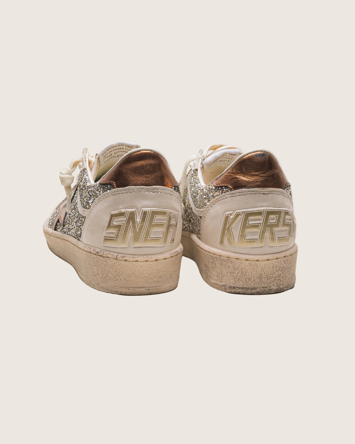 Tenis Golden Goose Ballstar Glitter Laminated Star And Heel Mujer