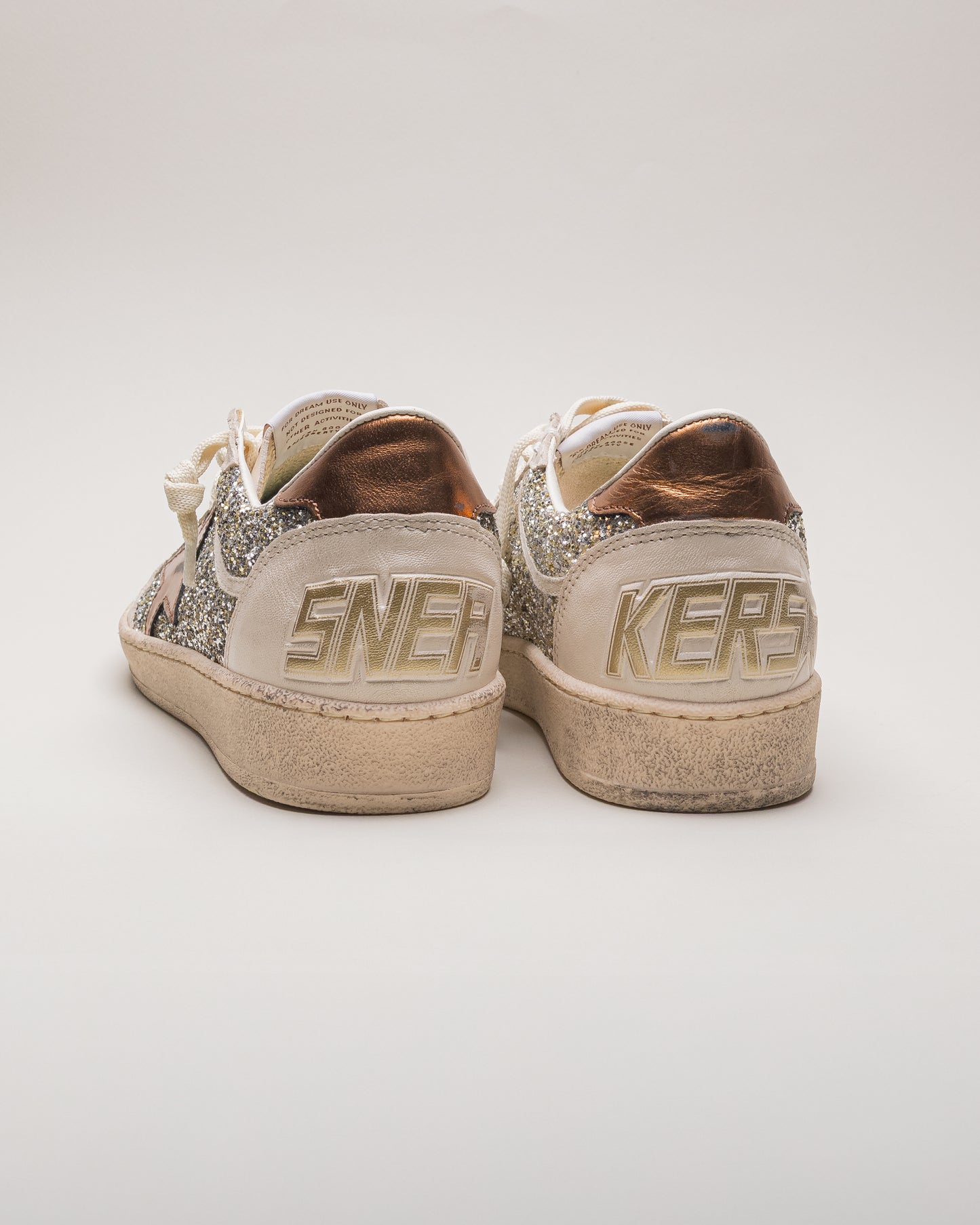 Tenis Golden Goose Ballstar Glitter Laminated Star And Heel Mujer