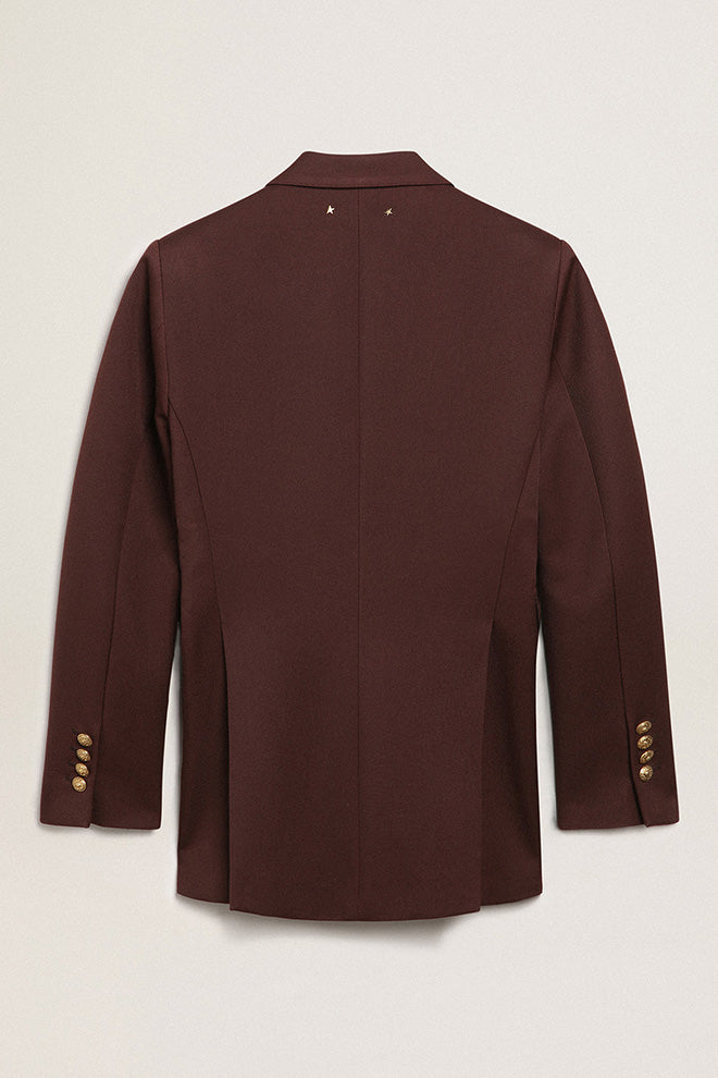Blazer Journey Compact Gabardine Wool Golden Goose