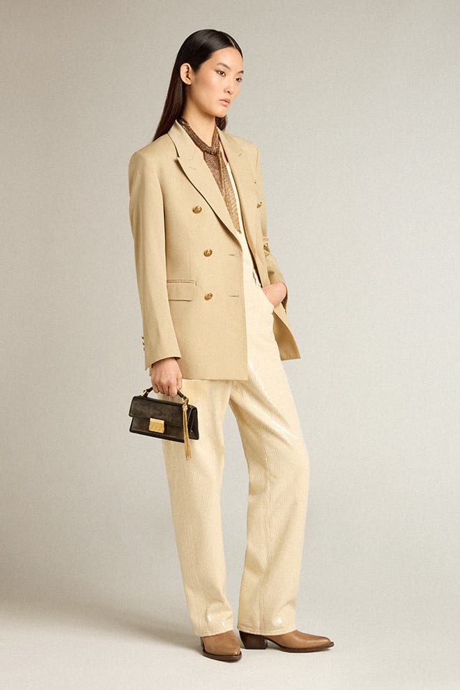 Pantalón Journey Kim Denim Sequins Embroidered Mujer