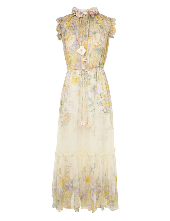 Vestido Harmony Flutter ZIMMERMANN MIDI VESTIDOS Malva CO