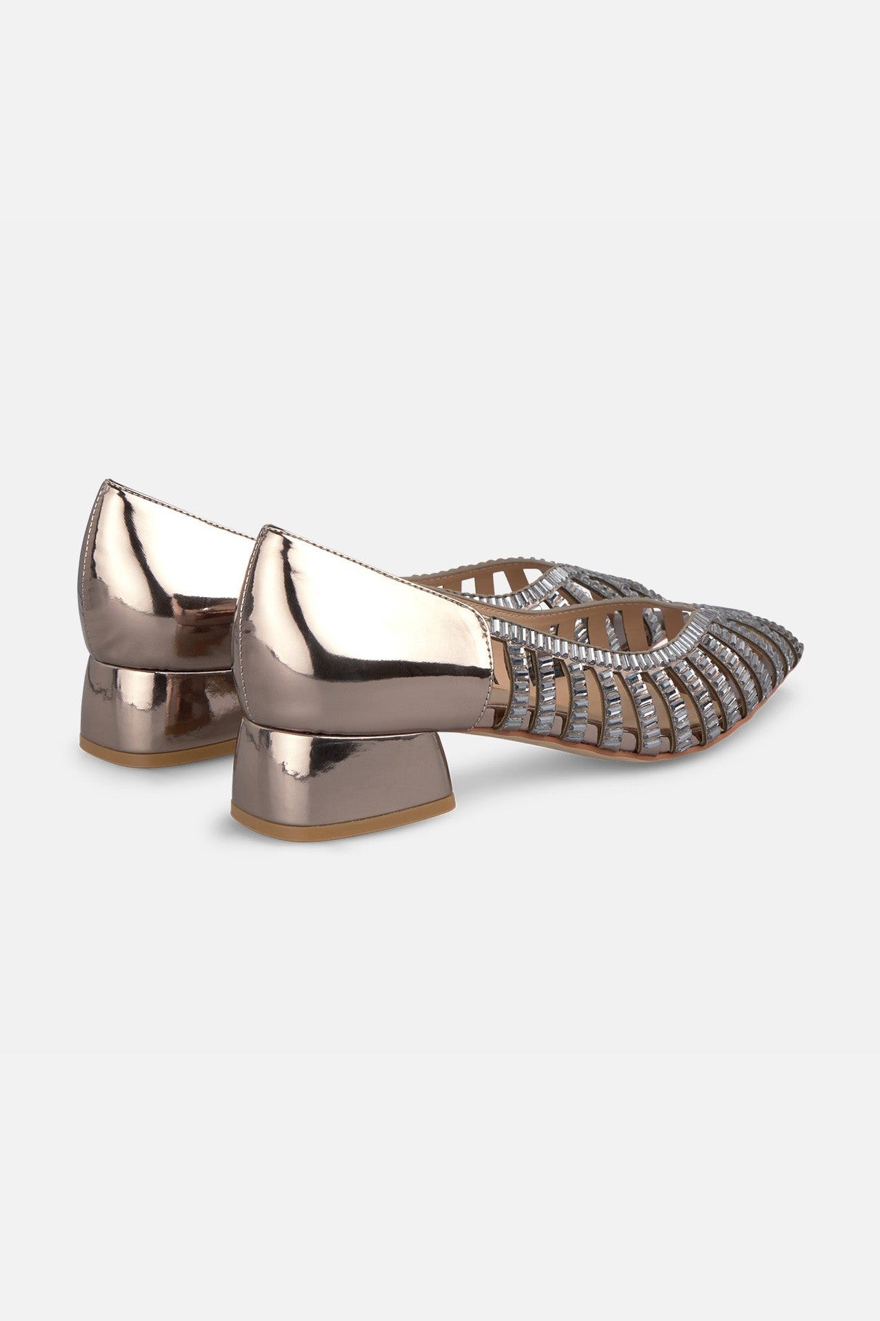 Zapato Plano Efecto Espejo CALZADO Malva CO