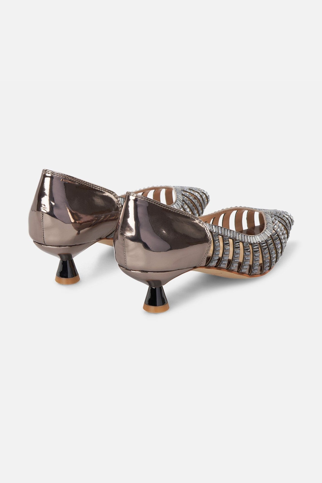 Zapato Mini Efecto Espejo TACONES Malva CO