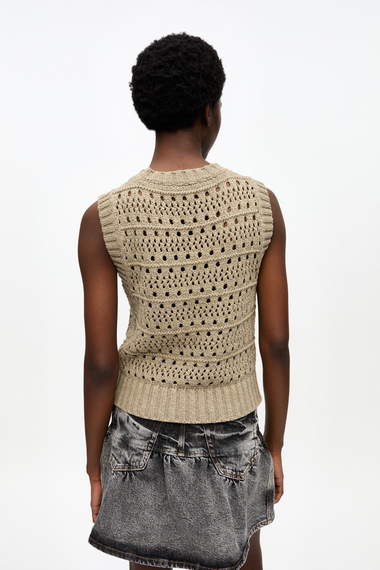 Chaleco Cotton Mix GANNI CHALECOS Malva CO