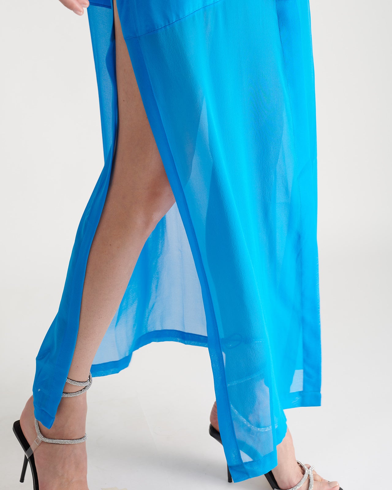 Vestido Camisero Seda Chiffon