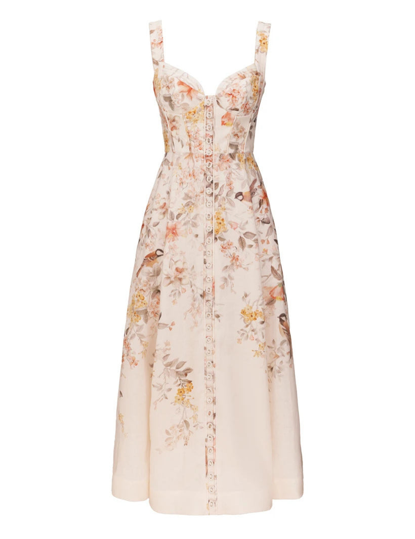 Maxi Vestido Luna Buttoned Picnic
