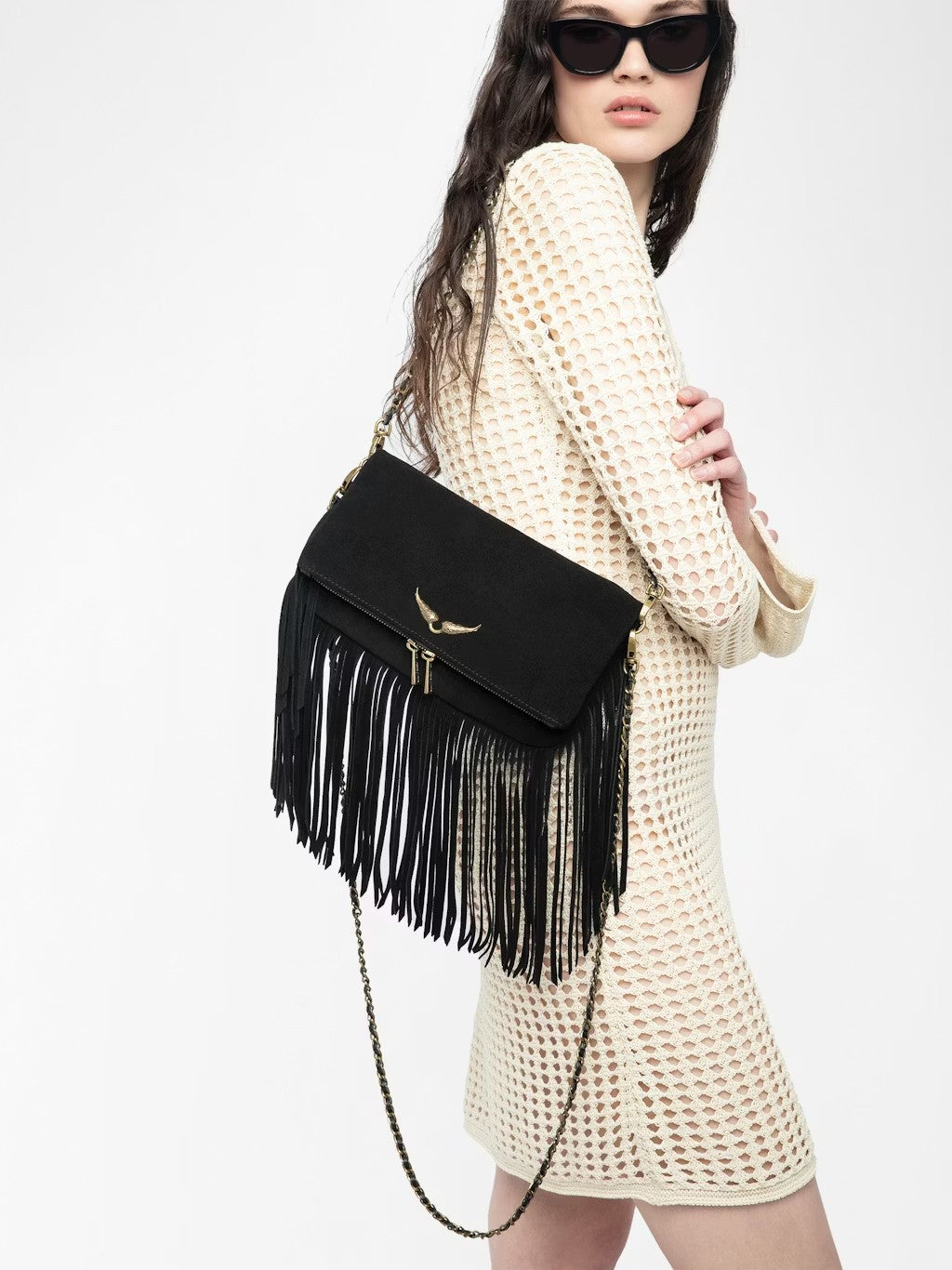 Bolso Rock Suede Fringes