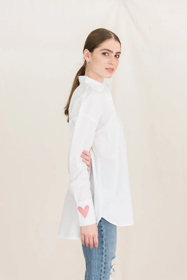 Camisa Hearts Ivory