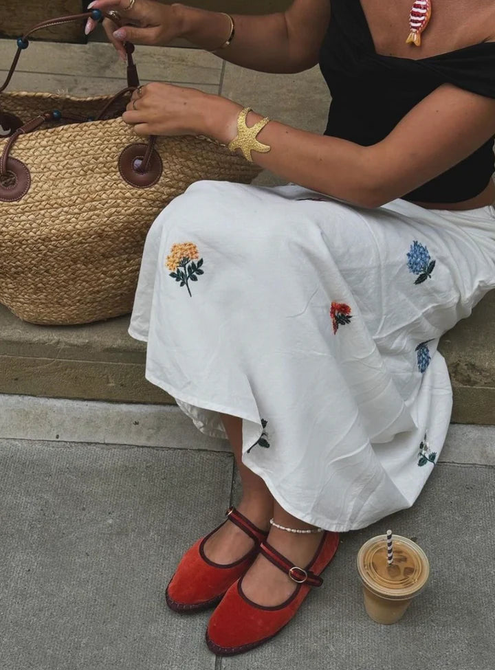 Balleta Mary Jane Velvet Edmond