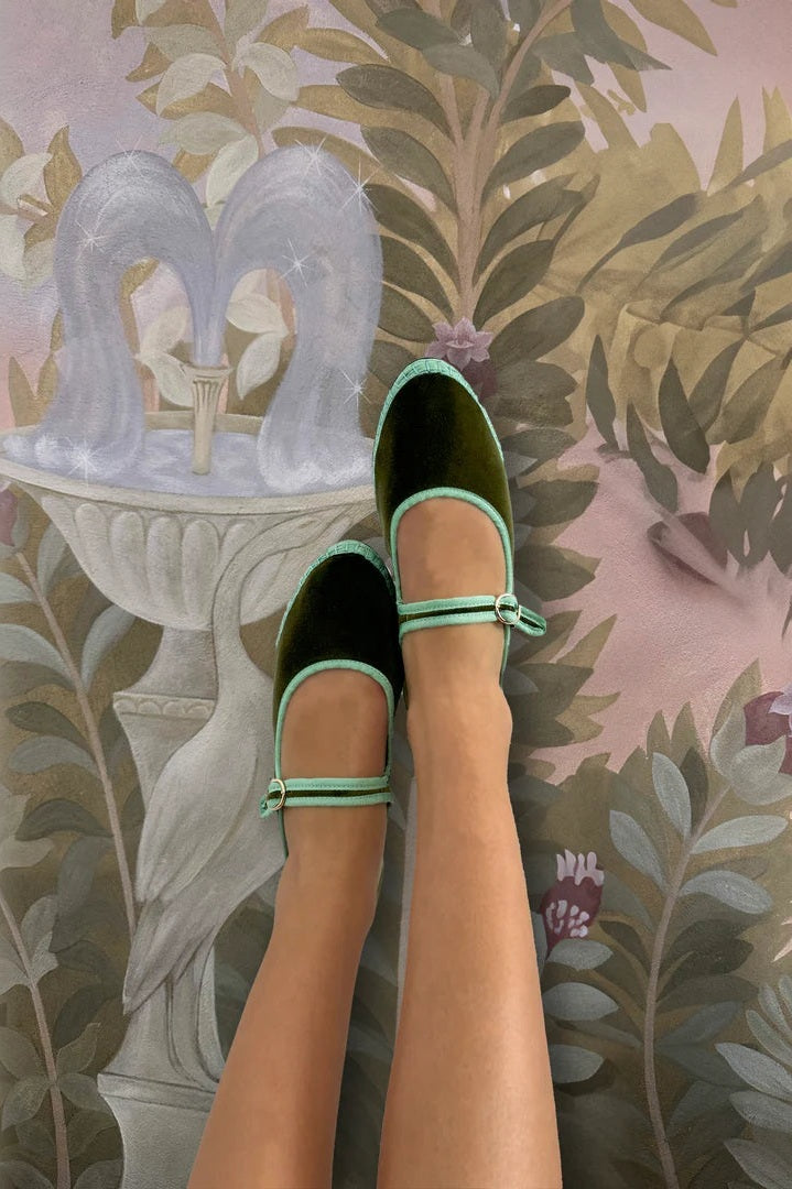 Balleta Mary Jane Velvet Vera FLABELUS BALLERINAS Malva CO